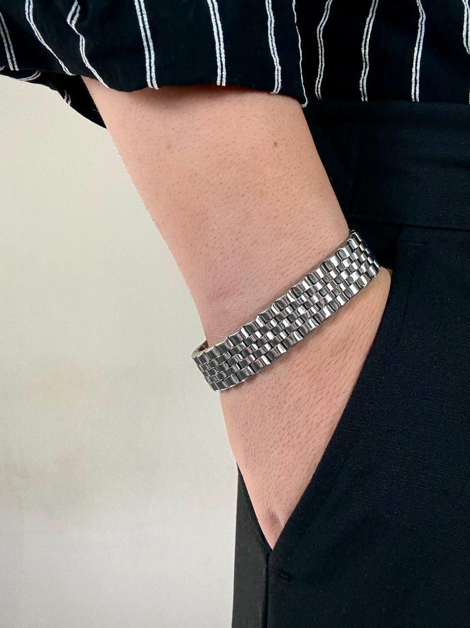 S.L Bold Silver Bracelet