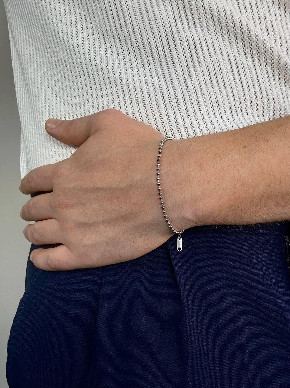 Silver Dot Chain Bracelet