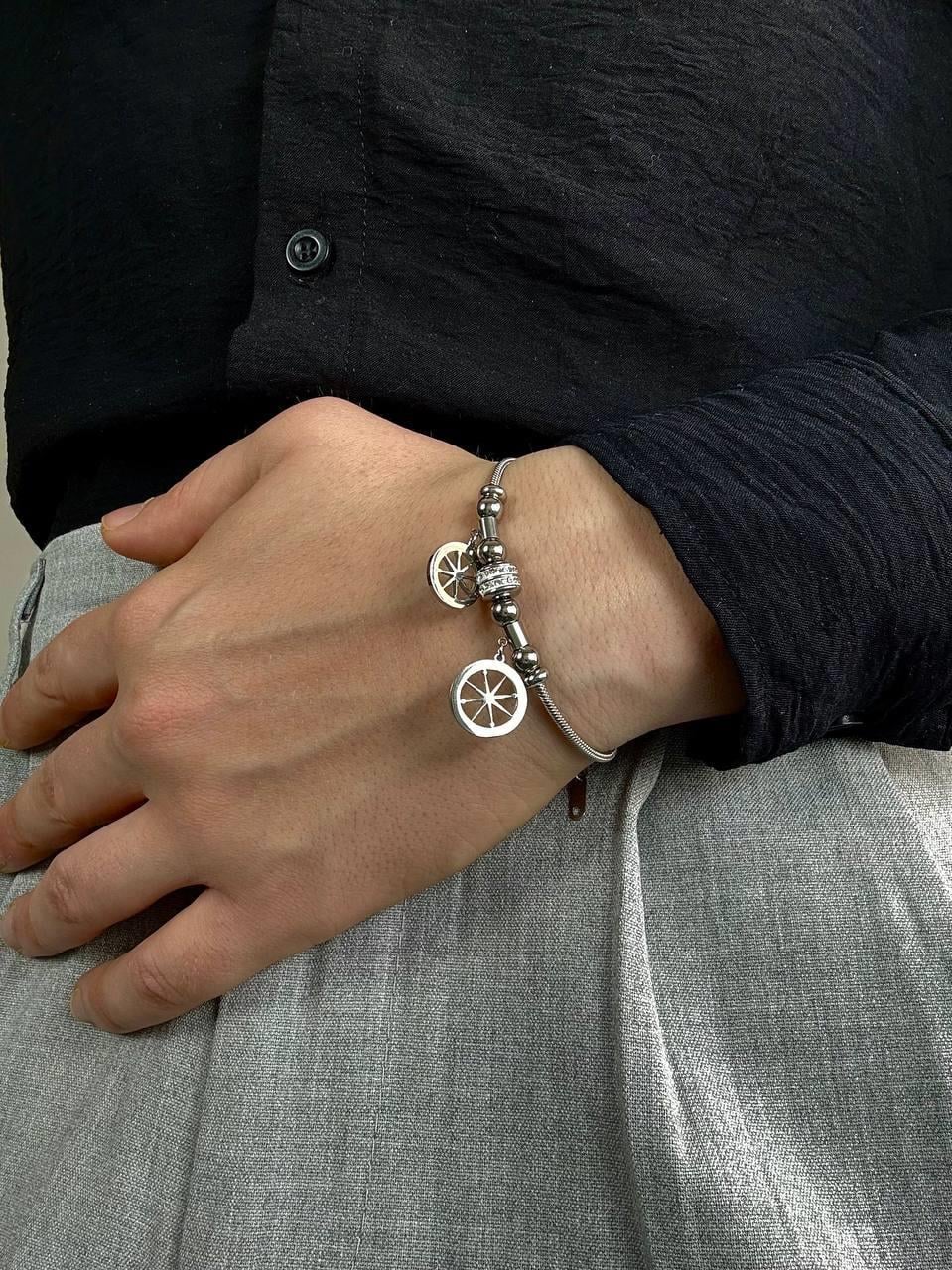 Silver Double Star Bracelet
