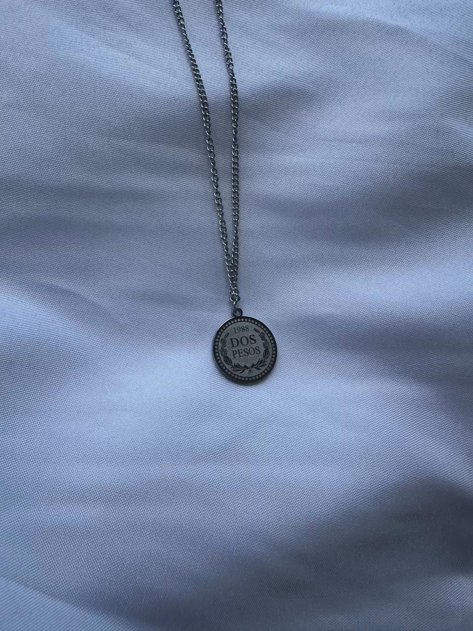 Silver Elizabeth Double-Sided Necklace