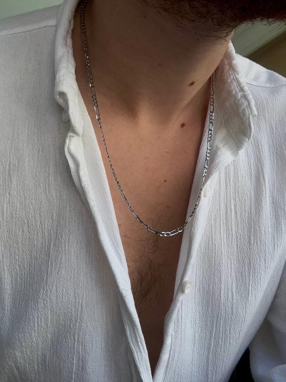 Silver Figaro Chain
