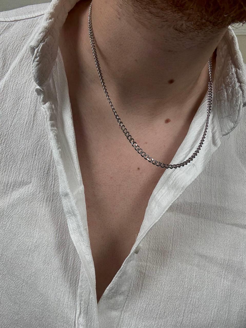 Silver Men's Chain Necklace