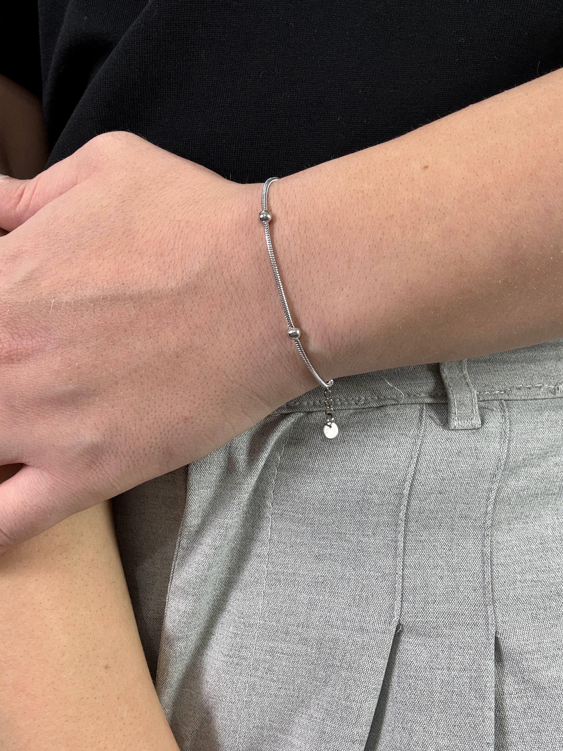 Silver North Ball Bracelet