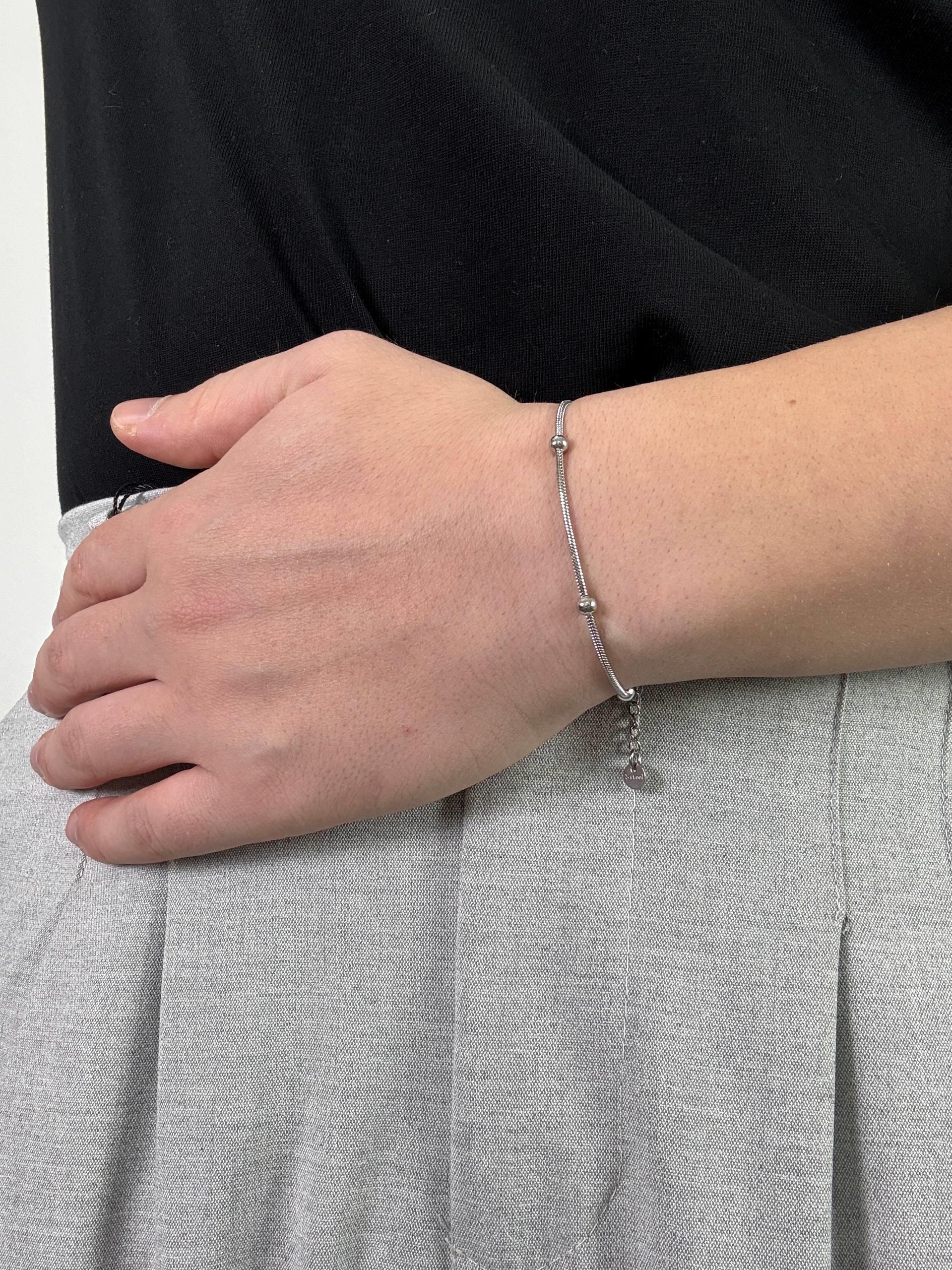 Silver North Ball Bracelet