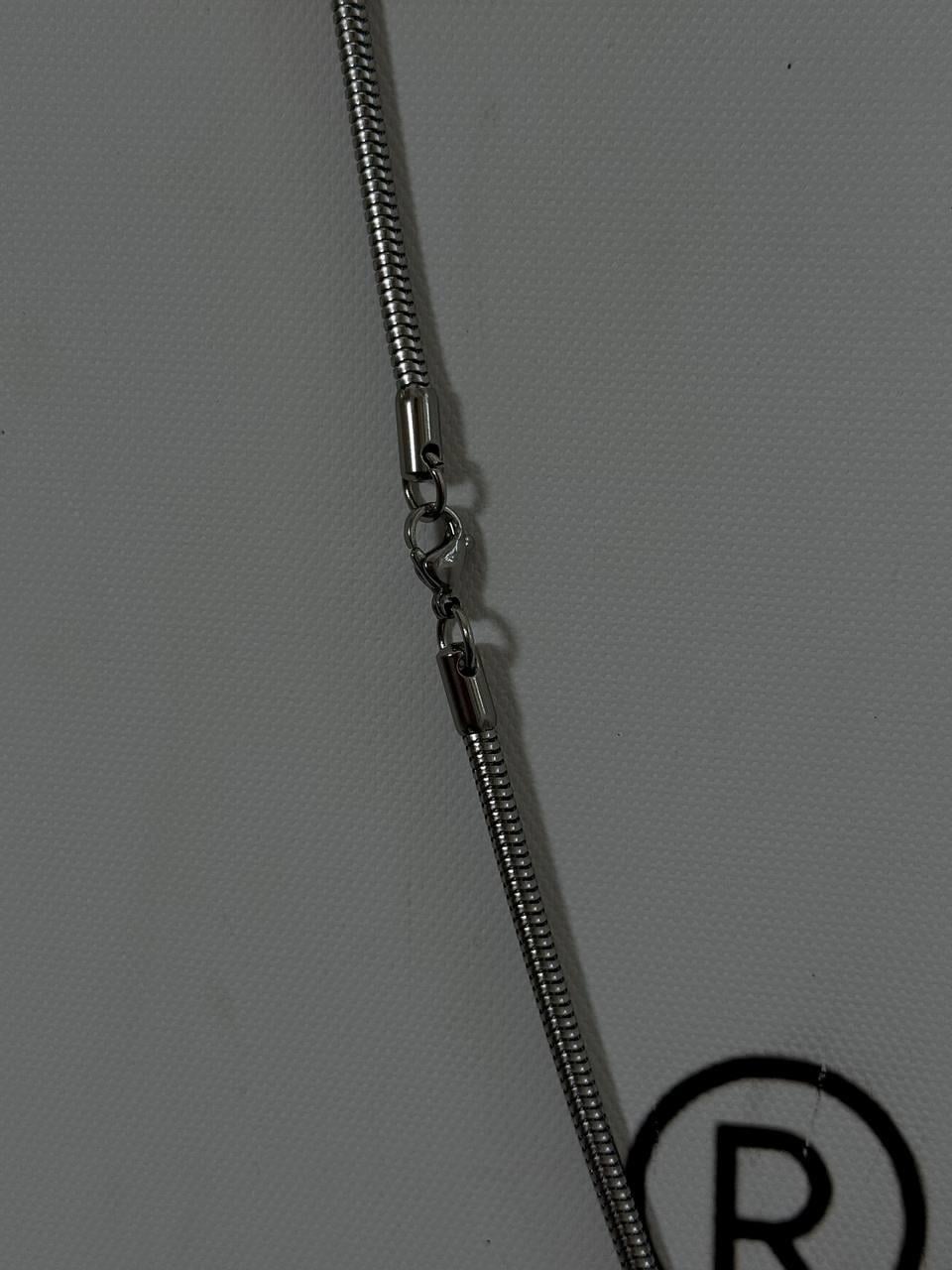 Silver Oval Chain Necklace
