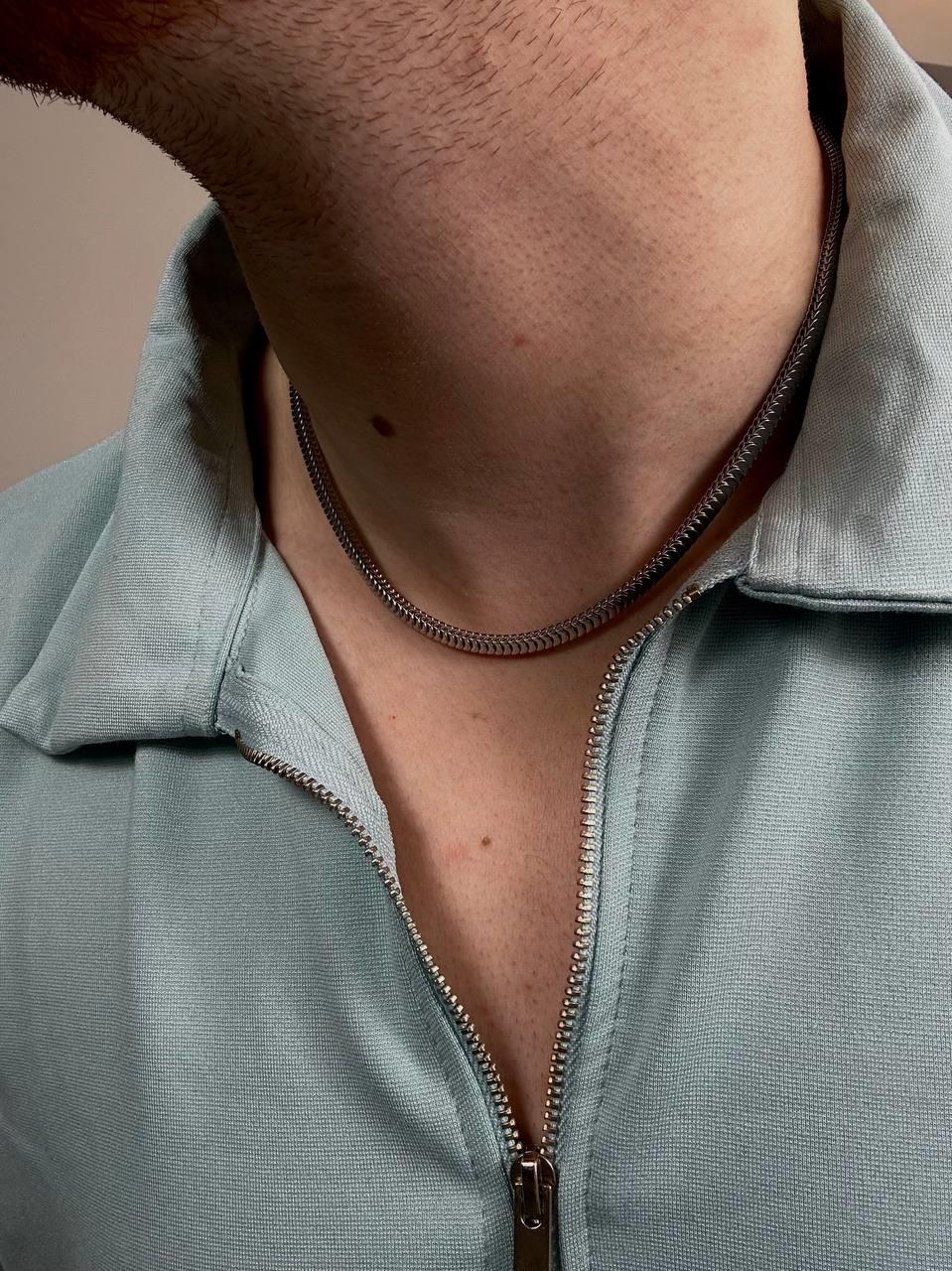 Silver Slim Snake Necklace