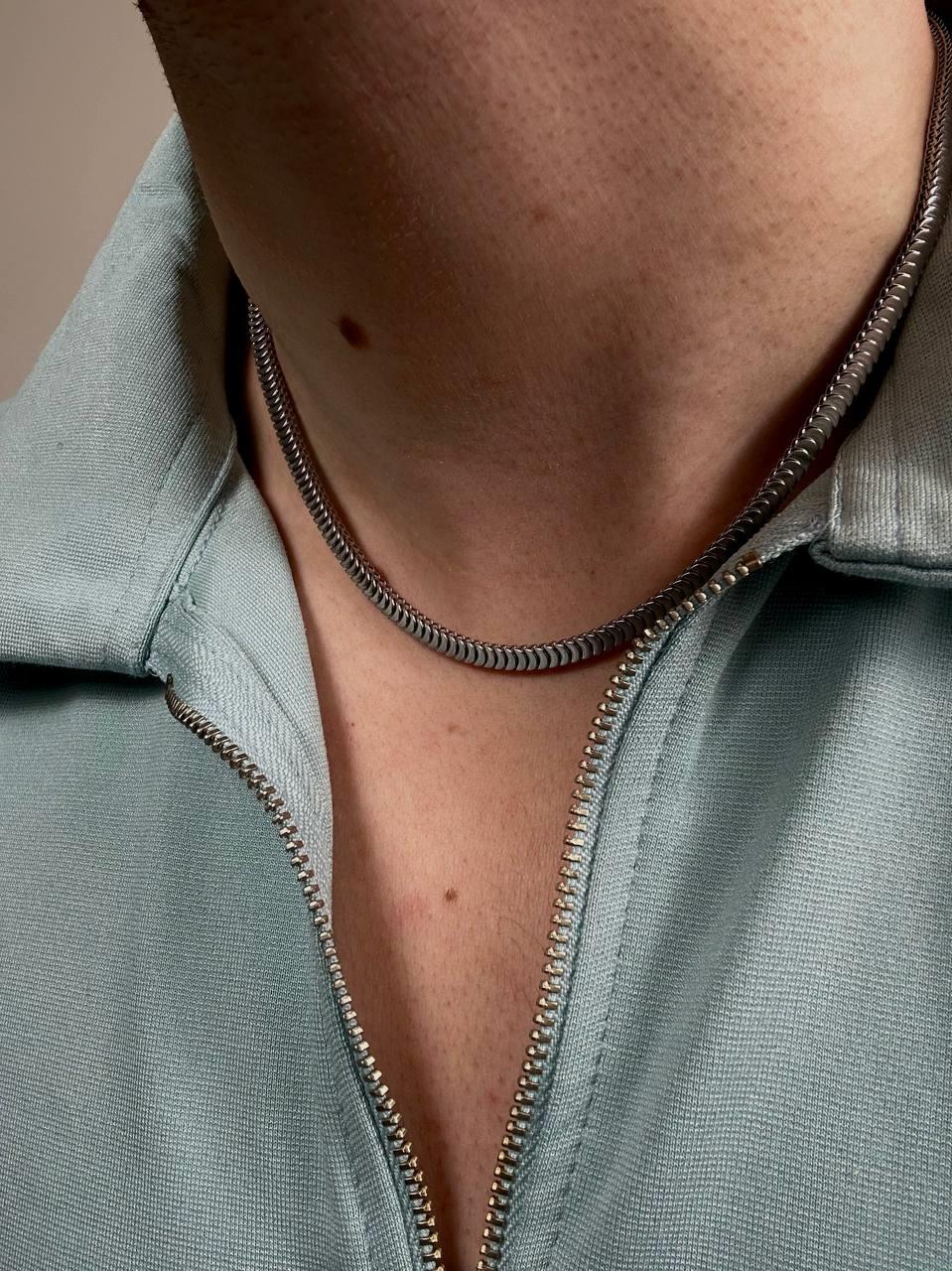 Silver Slim Snake Necklace