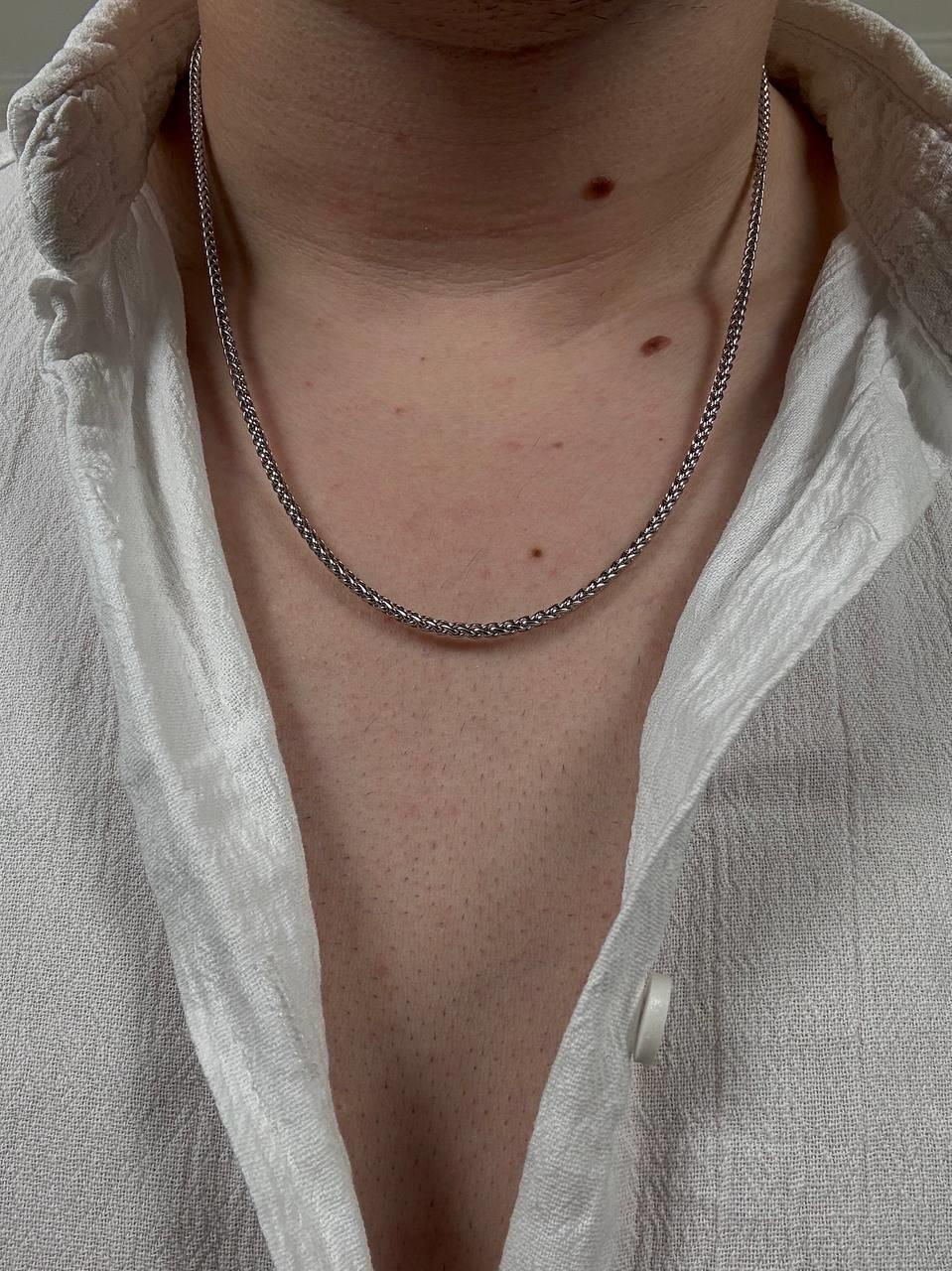 Silver Twist Embroidered