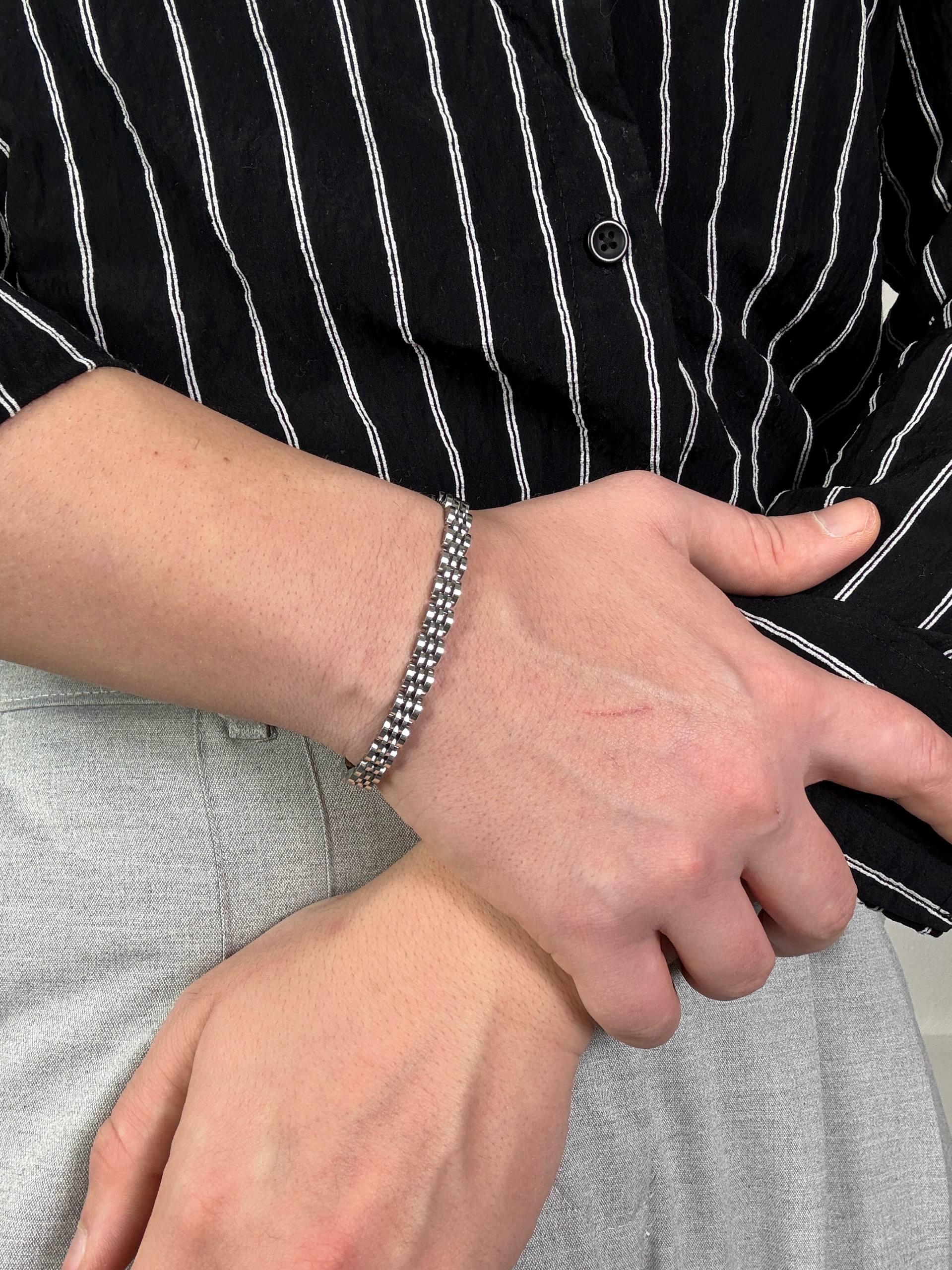 Slim Silver Rolex Bracelet