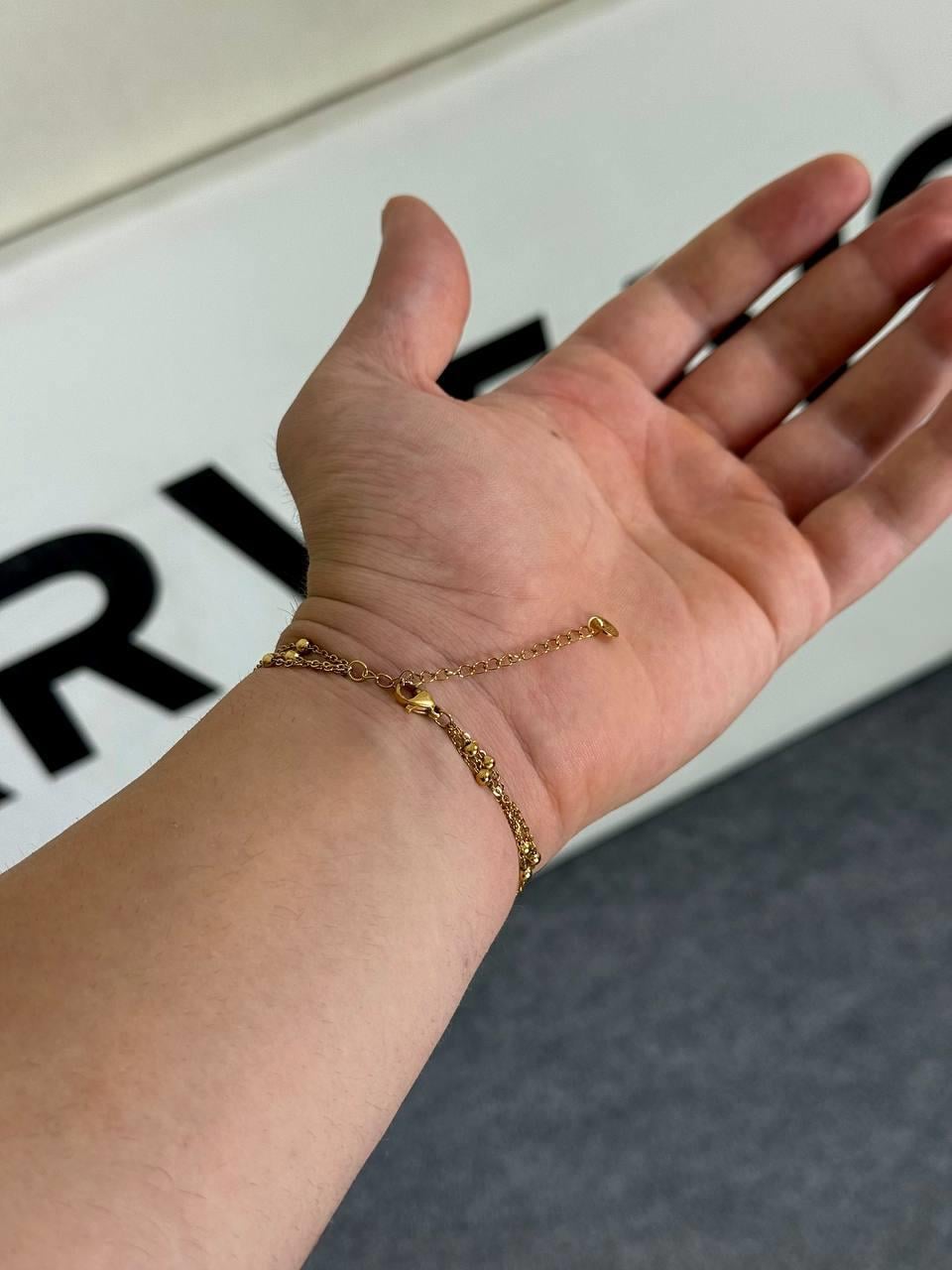 Triple Dot Gold Bracelet