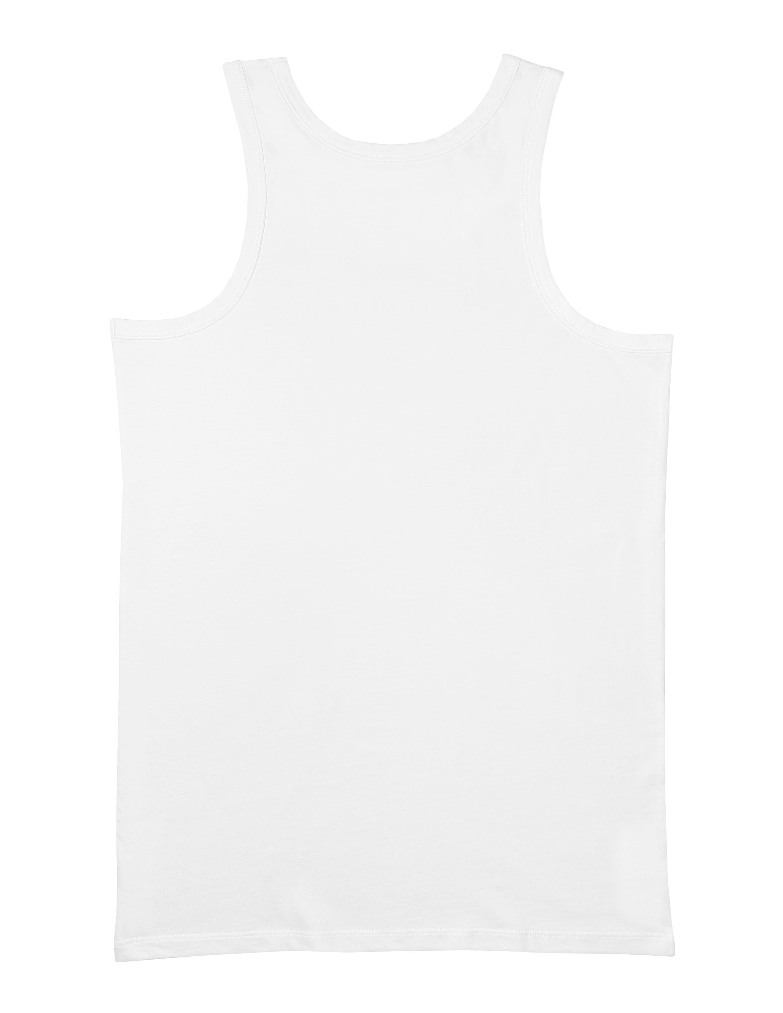  Basic Erkek Beyaz Atlet Seti 2'Li