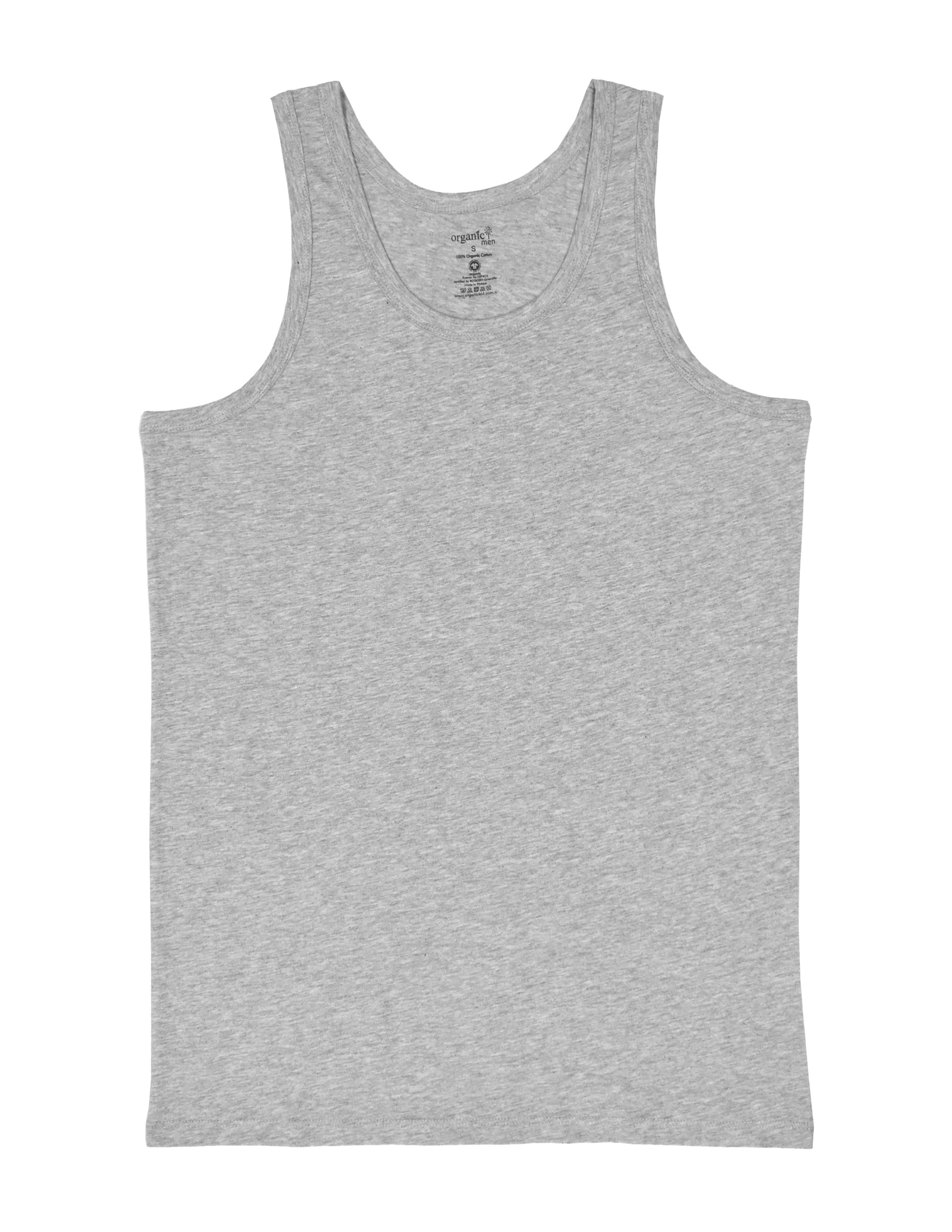 Basic Erkek Gri Melanj Atlet Seti 2'li