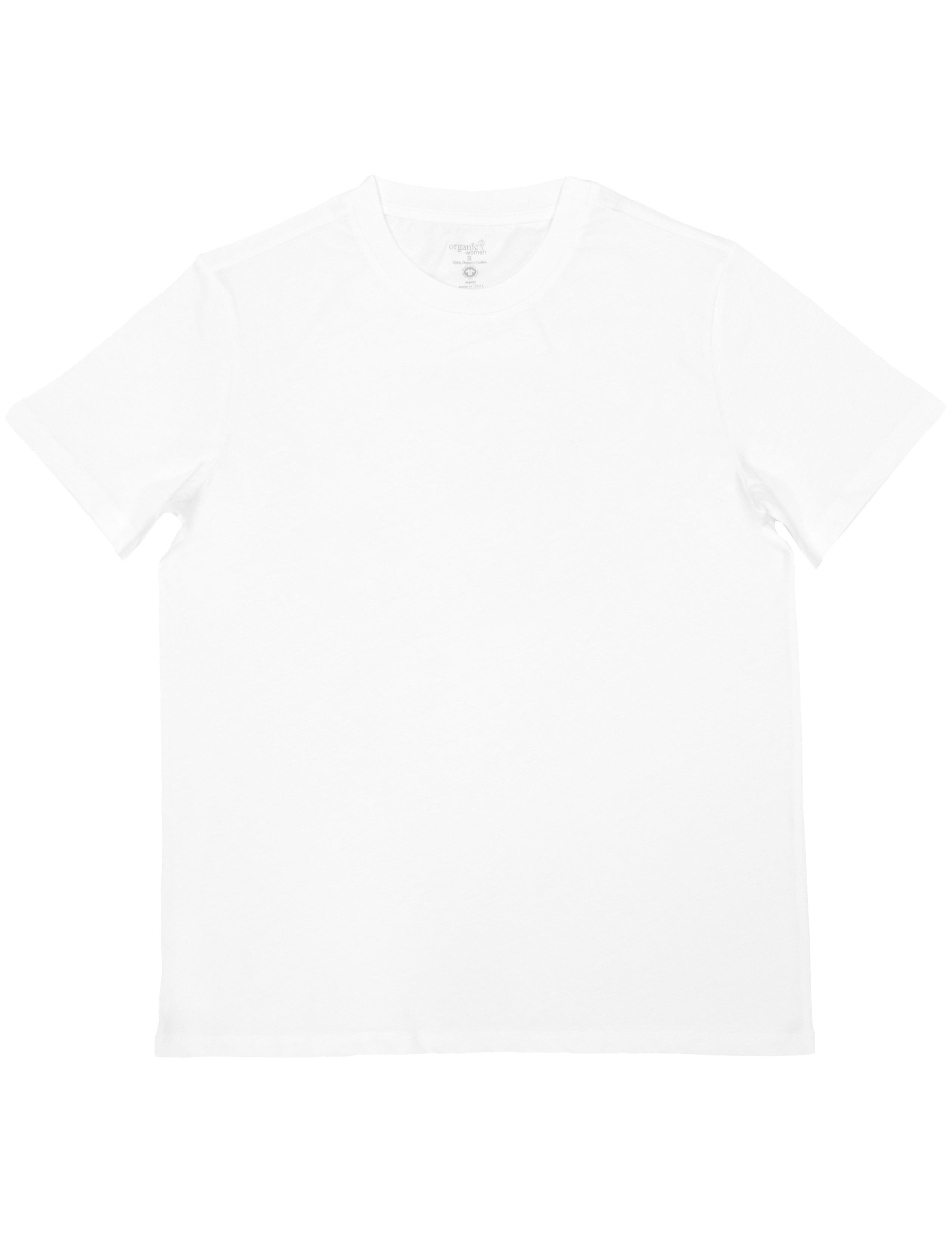 Basic Kadın Bisiklet Yaka Beyaz T-shirt