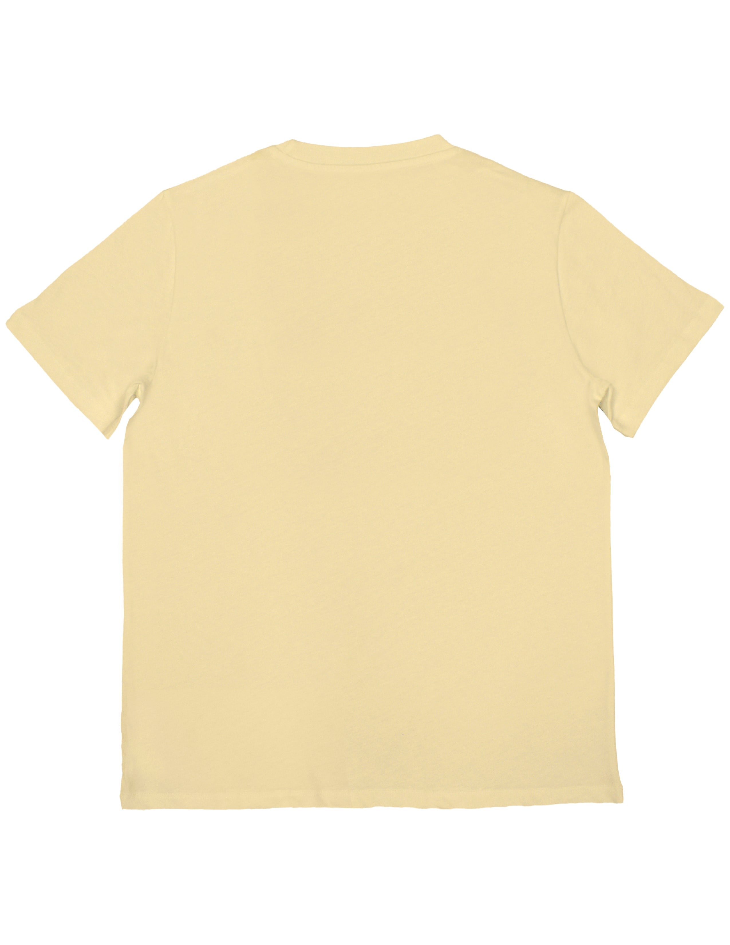 Basic Kadın Bisiklet Yaka Nakışlı Bej T-shirt