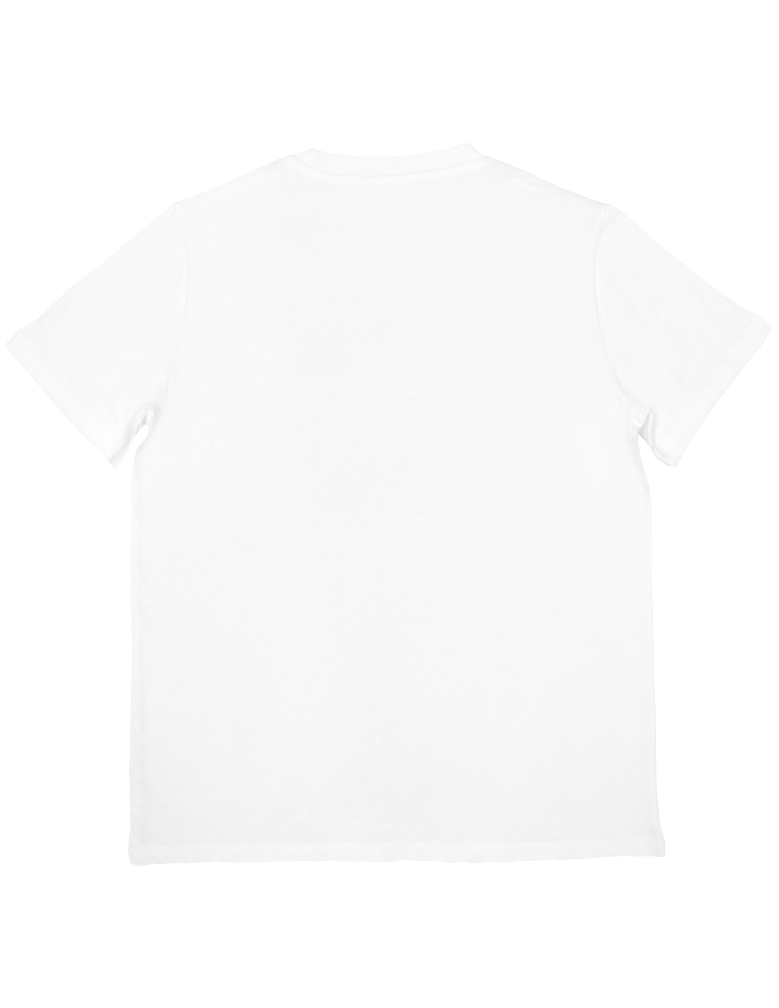 Basic Kadın Bisiklet Yaka Nakışlı Beyaz T-shirt