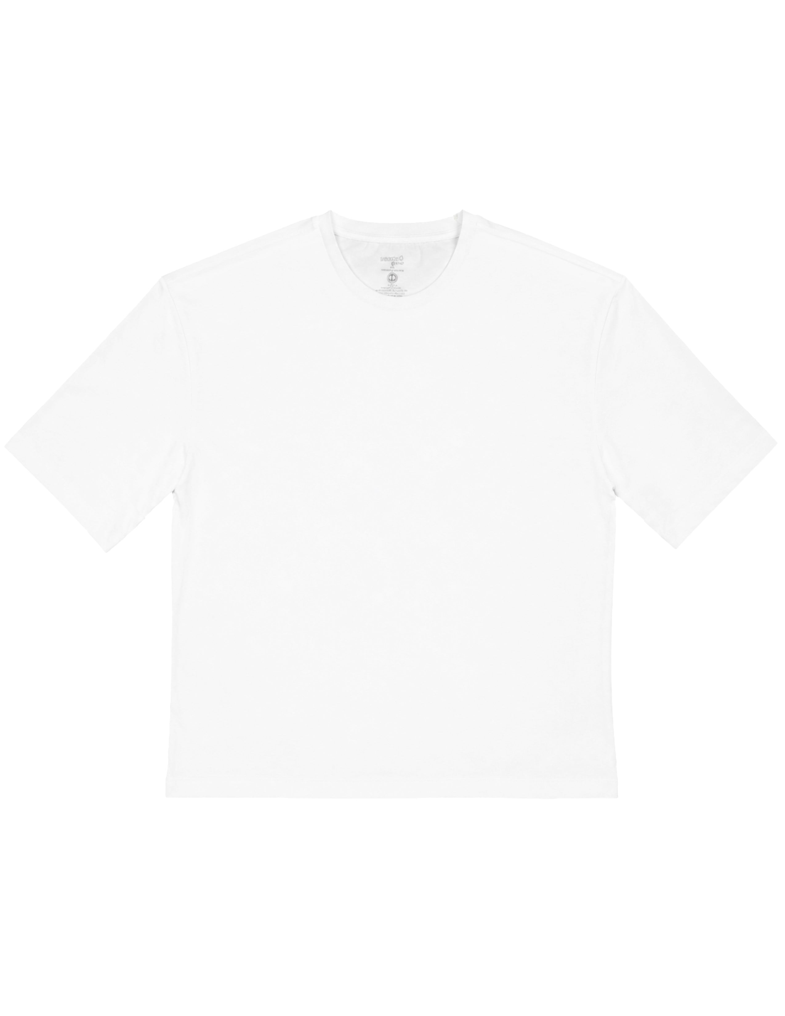 Basic Kadın Loose Beyaz T-shirt