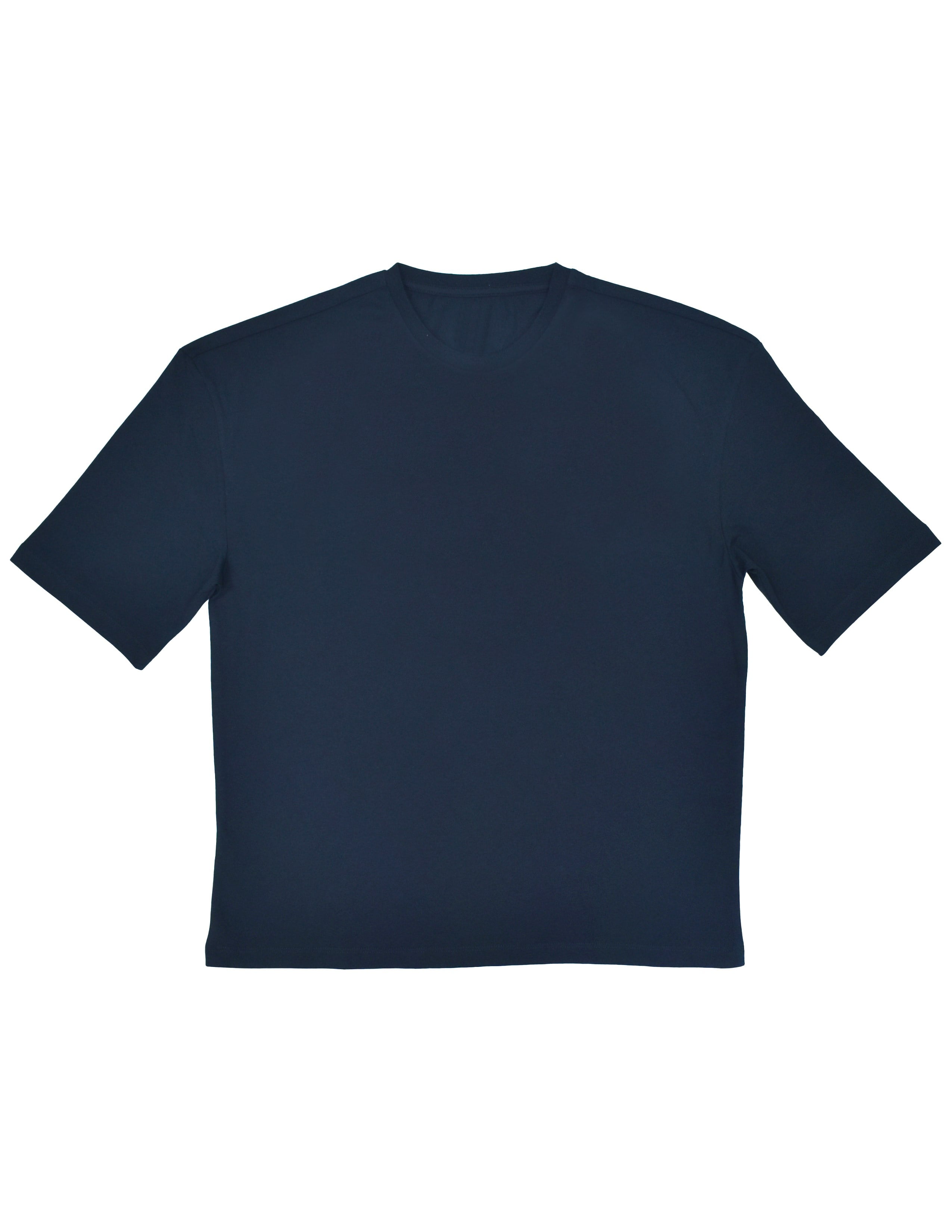 Basic Kadın Loose Lacivert T-shirt
