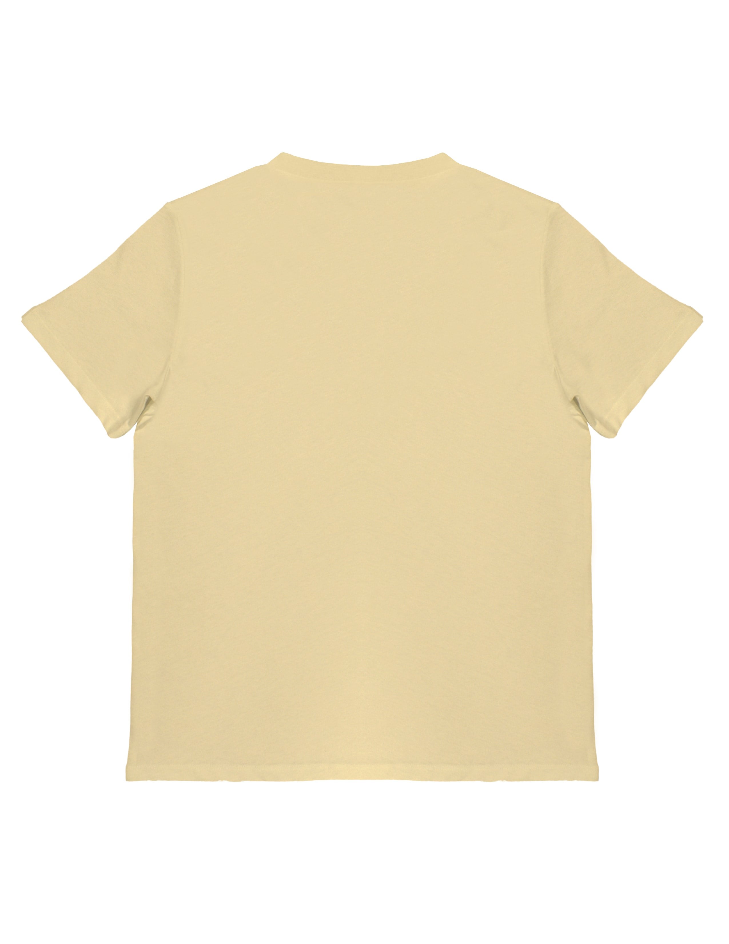 Basic Kadın V Yaka Bej T-shirt