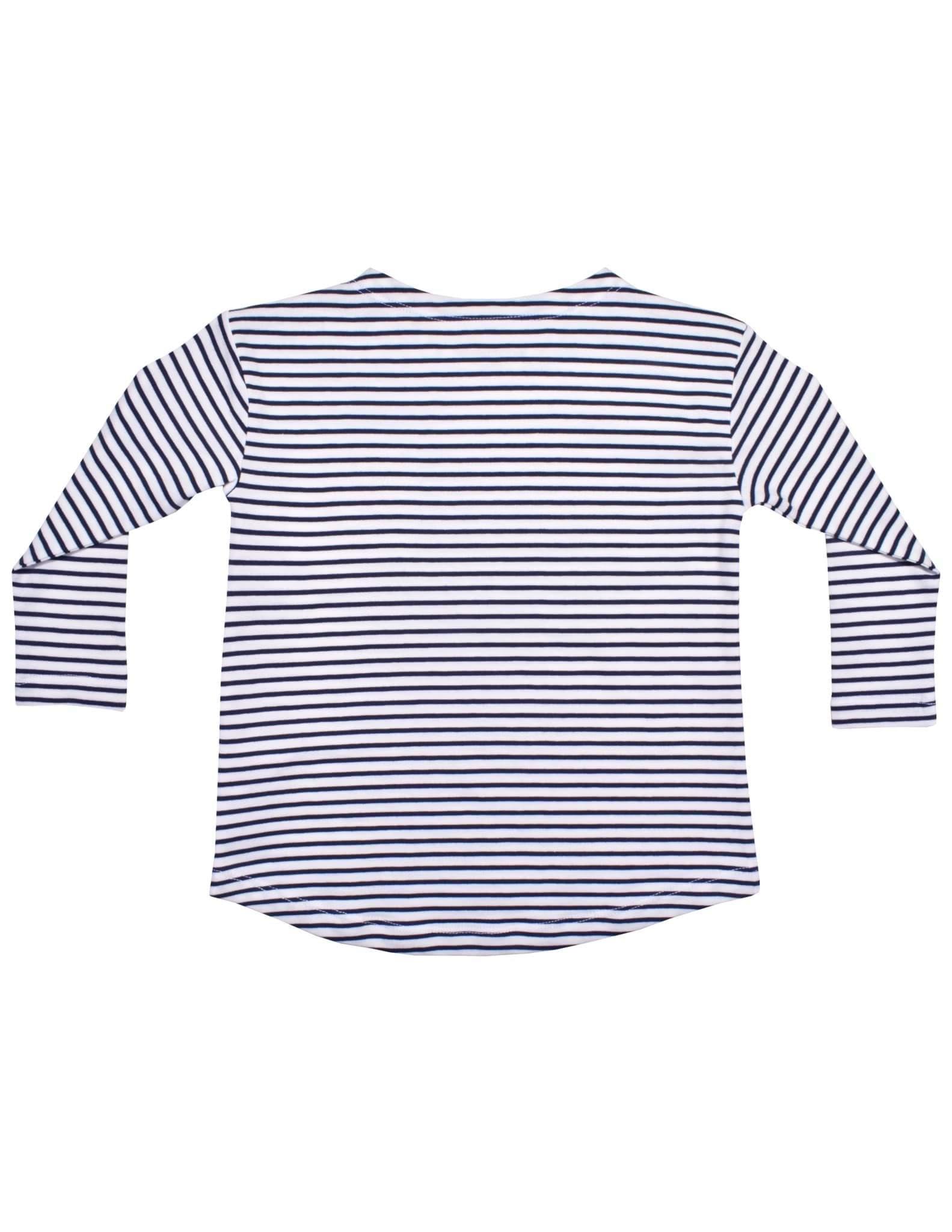 Basic Kız Çocuk Çizgili Uzun Kollu T-shirt