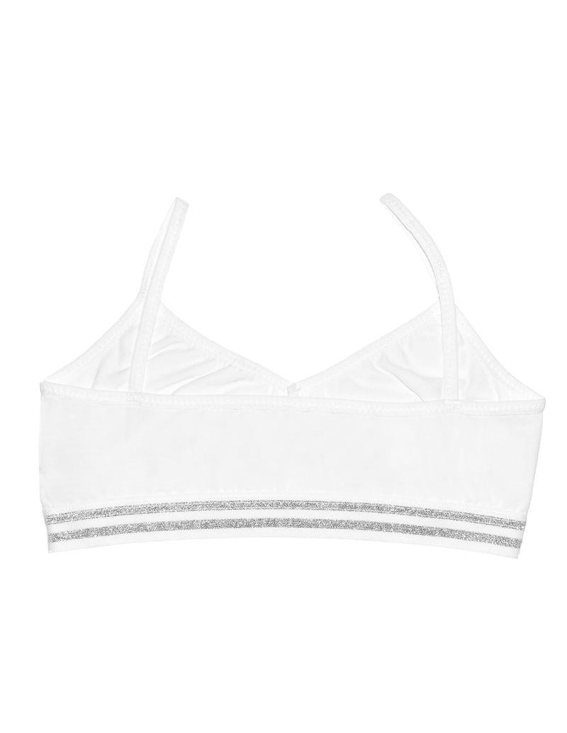 Basic Kız Çocuk İp Askılı Beyaz Büstiyer