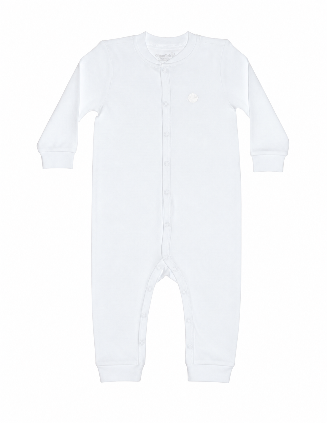 Basic Unisex Bebek Nakışlı Ayaklı Tulum