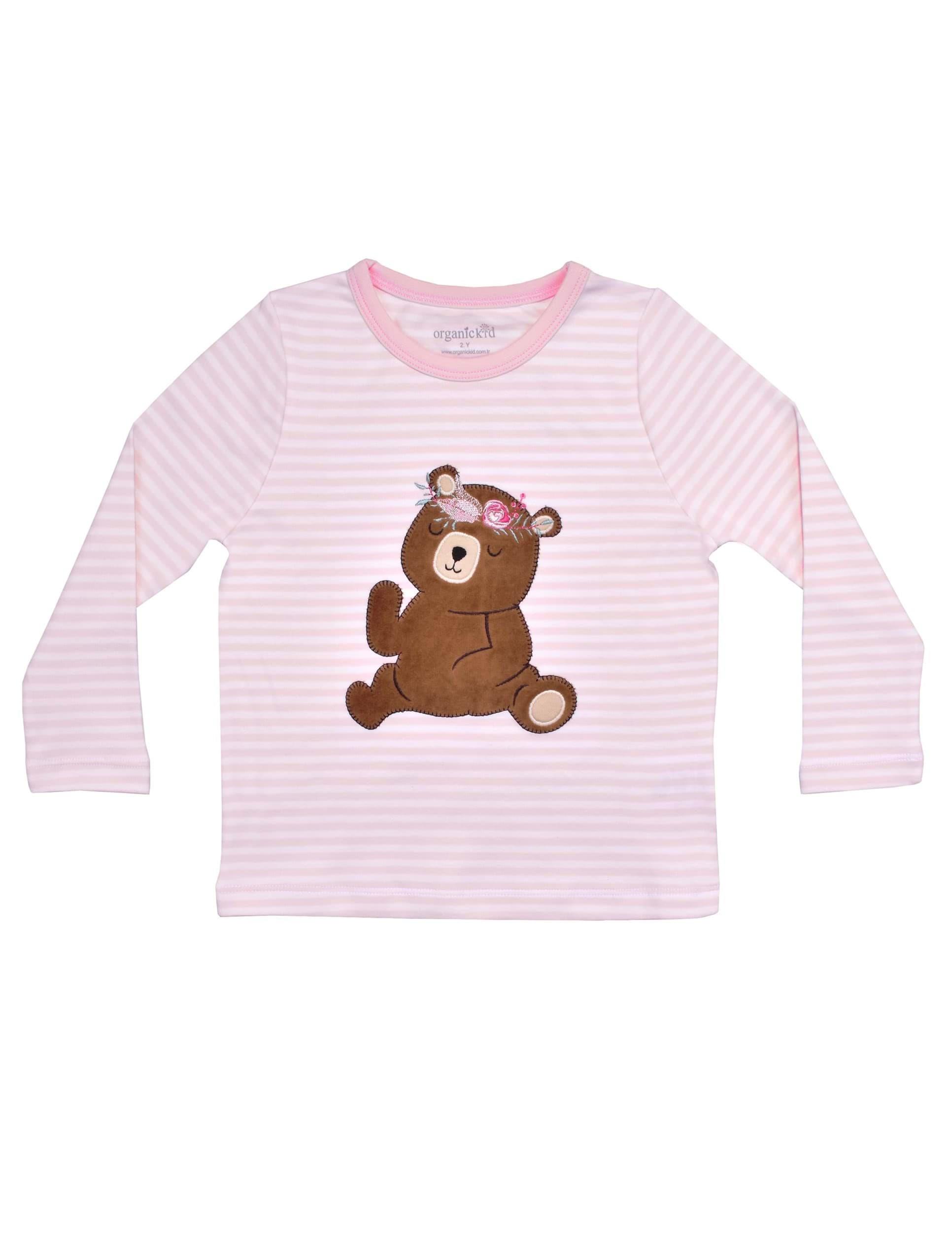 Boho Kiz Bebek Uzun Kol T-Shirt