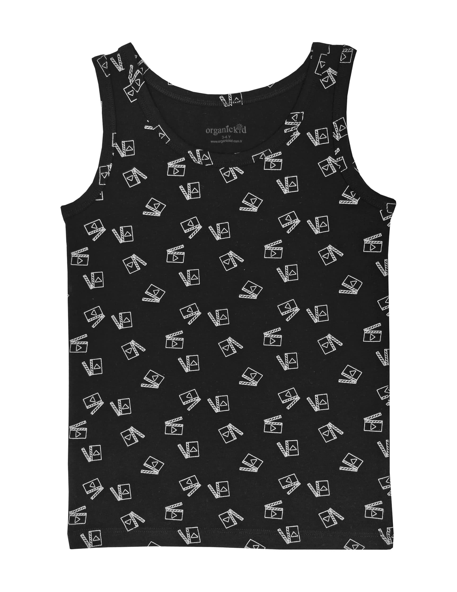 Cinema Erkek Çocuk Siyah Atlet Seti 3lü