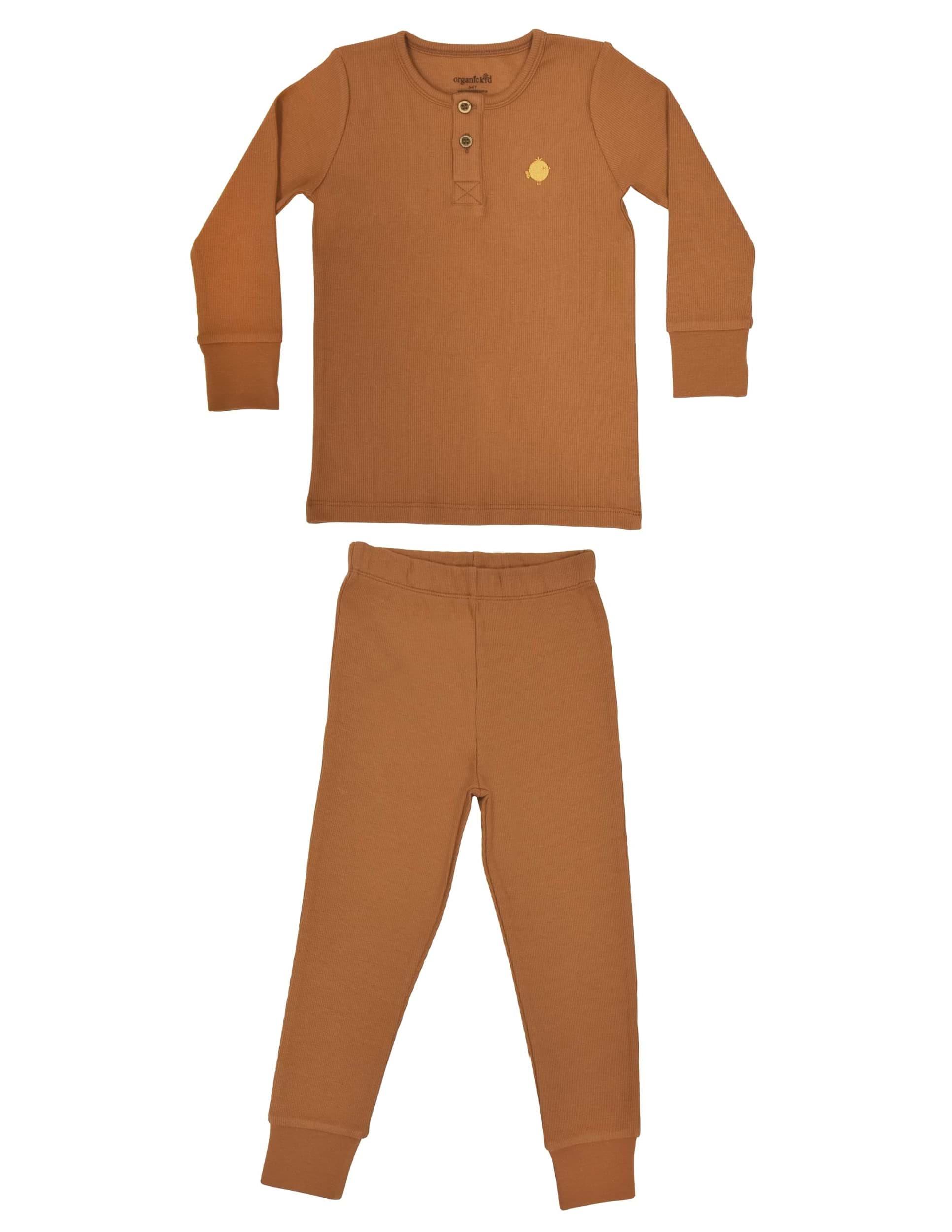 Cosy Erkek Çocuk Kahverengi Kaşkorse Pijama Takımı