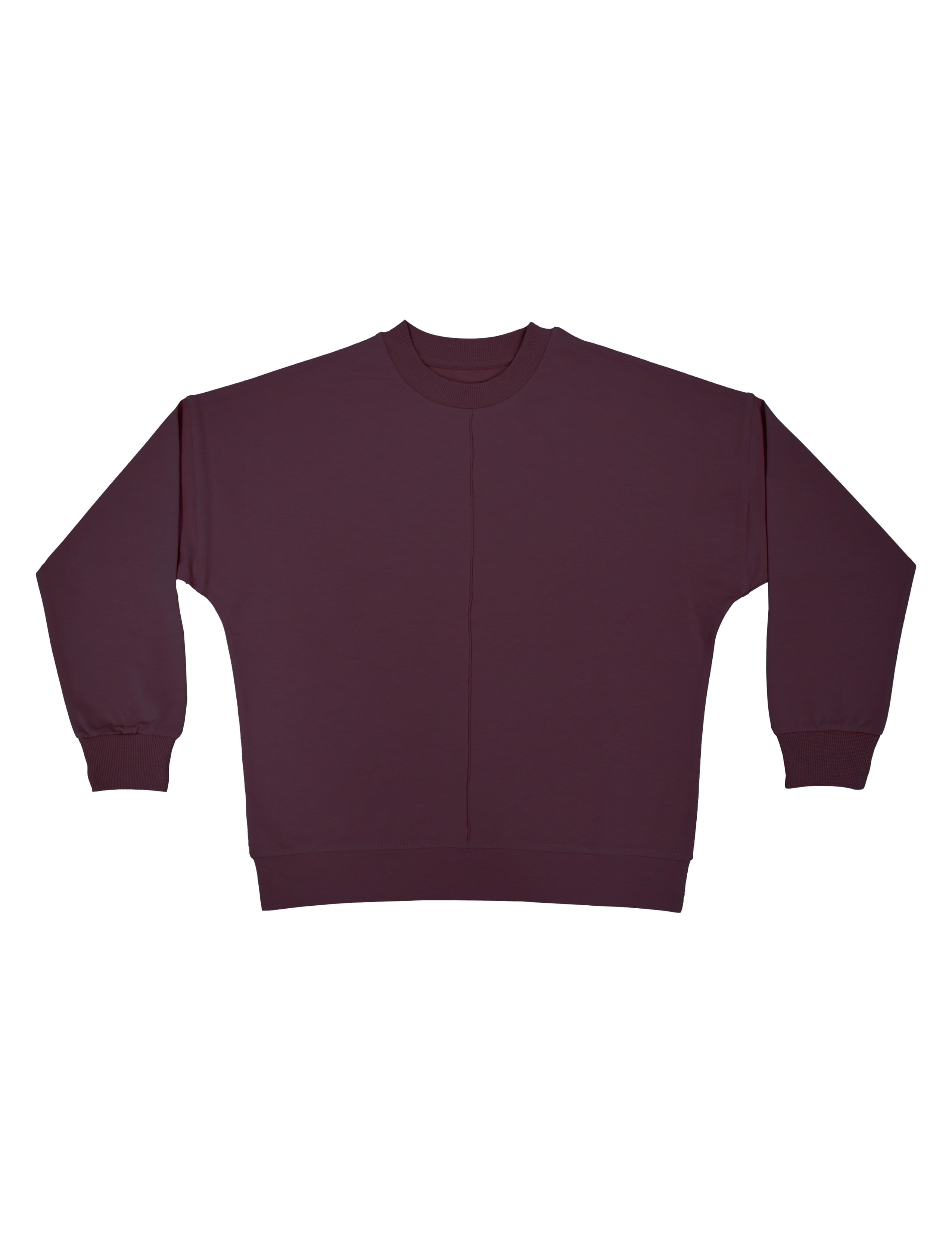 Dusty Rose Kadın Bordo Dikişli Sweatshirt