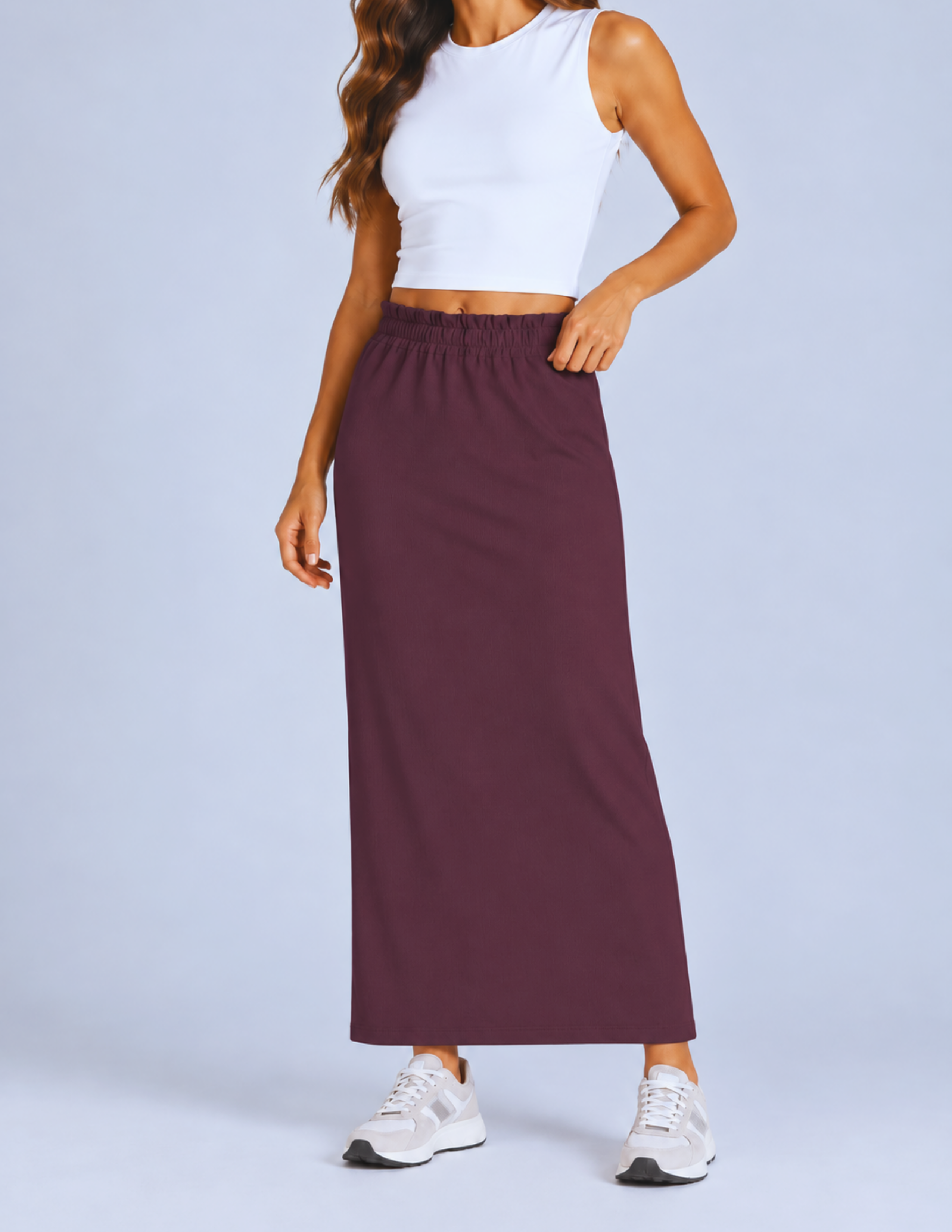 Dusty Rose Kadın Bordo Etek