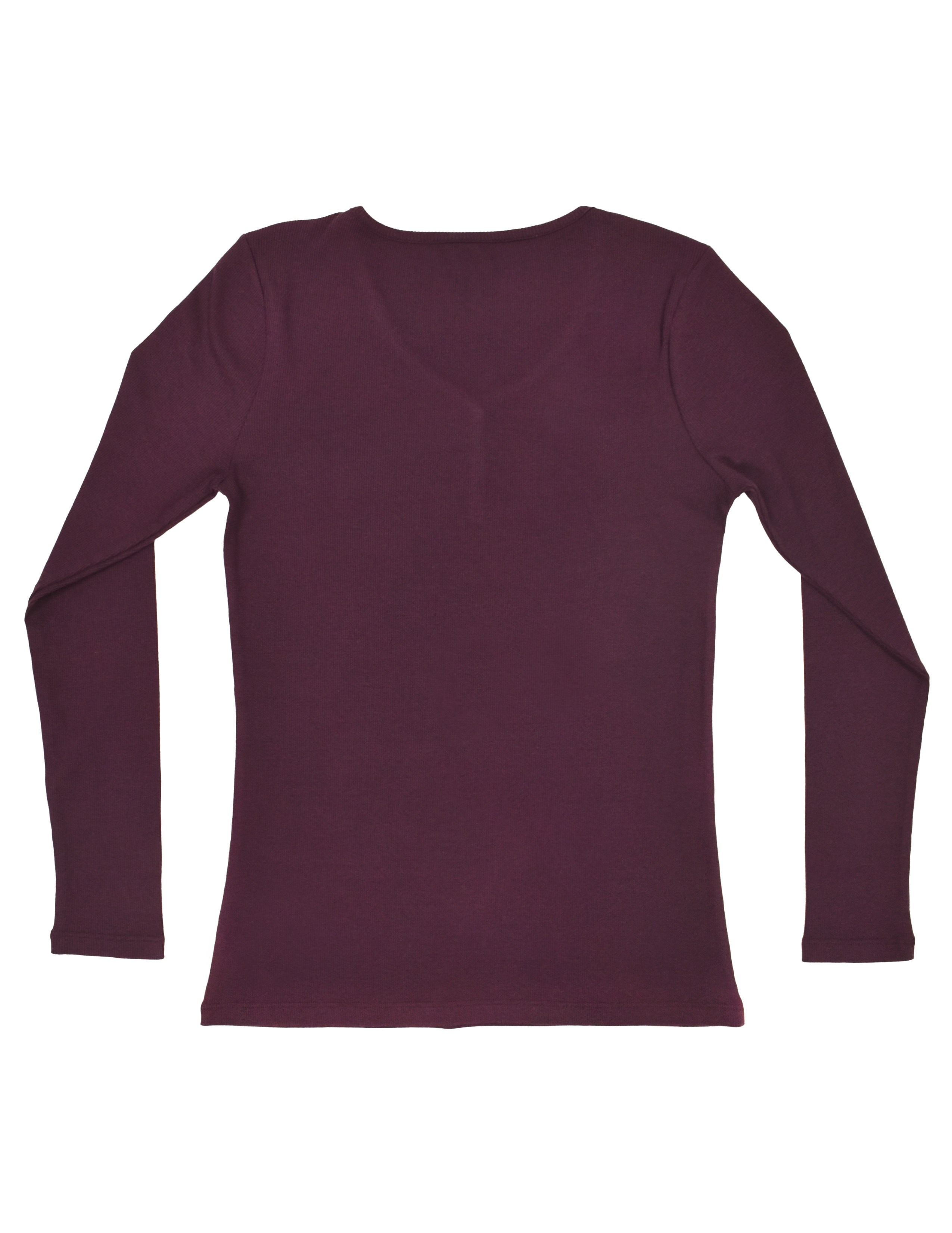 Dusty Rose Kadın Bordo V Yaka T-shirt