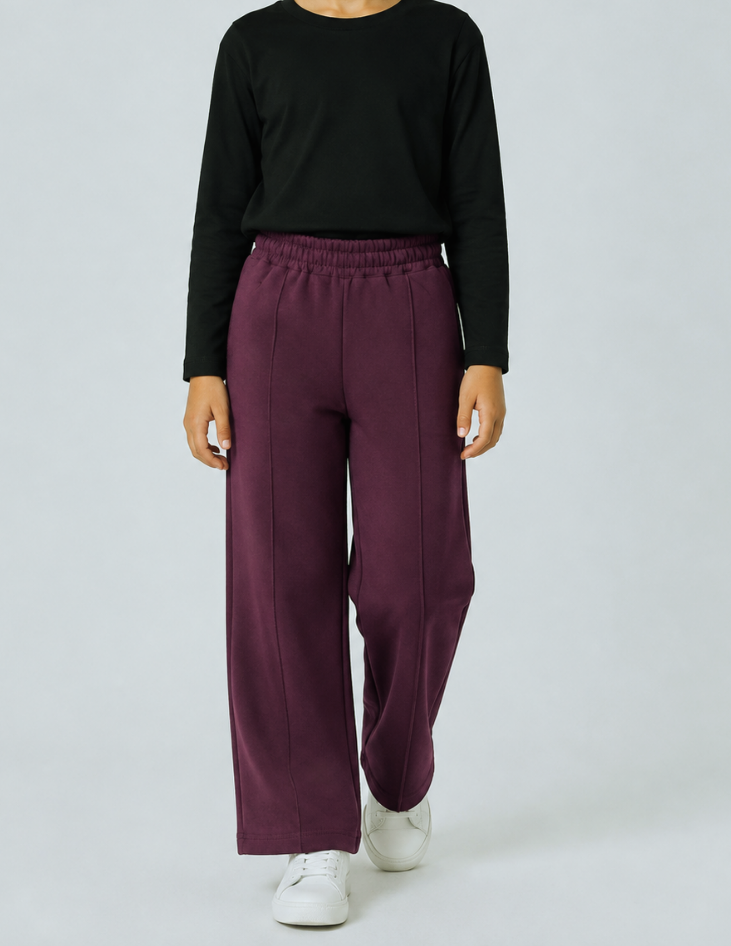 Dusty Rose Kız Çocuk Bordo Culotte Kesim Pantolon