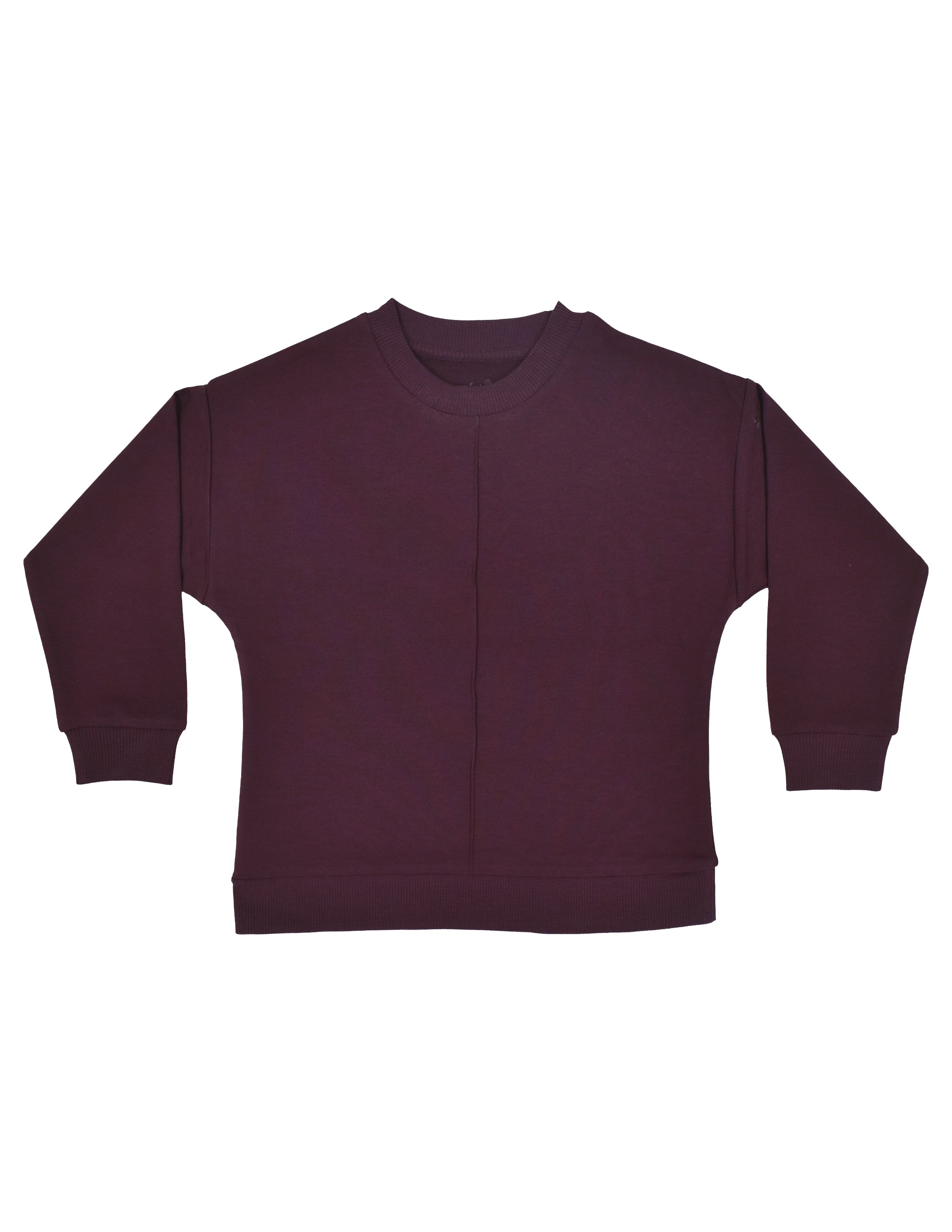 Dusty Rose Kız Çocuk Bordo Dikişli Sweatshirt