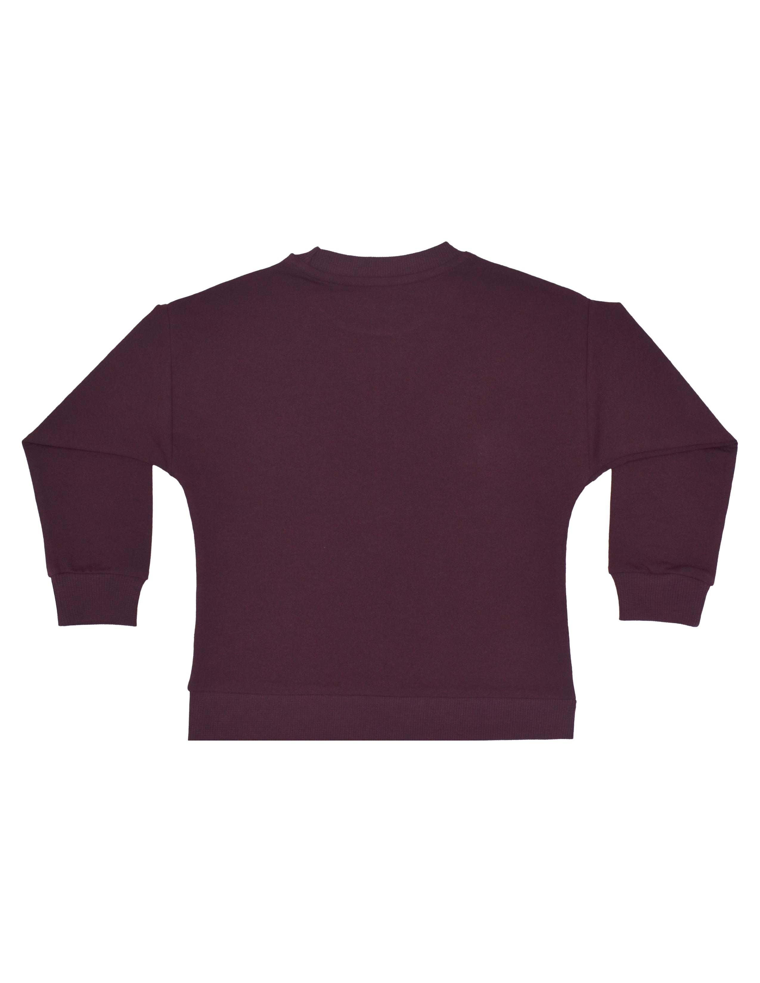 Dusty Rose Kız Çocuk Bordo Dikişli Sweatshirt