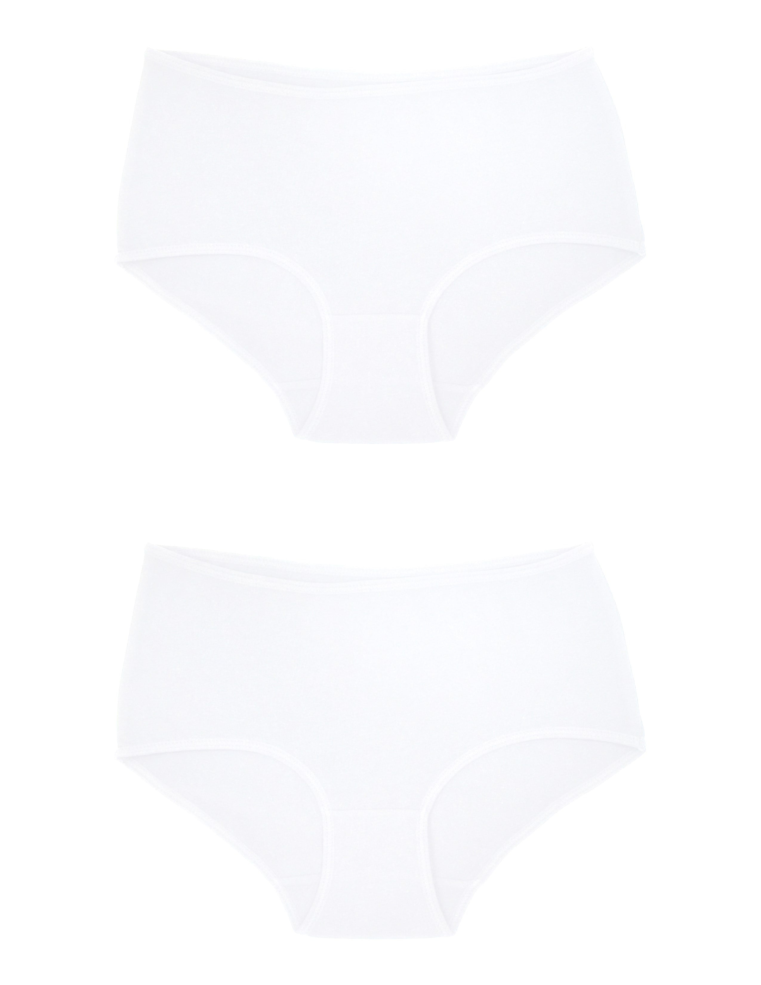 Ease Kadın Beyaz Yüksek Bel Slip Külot 2'li Set