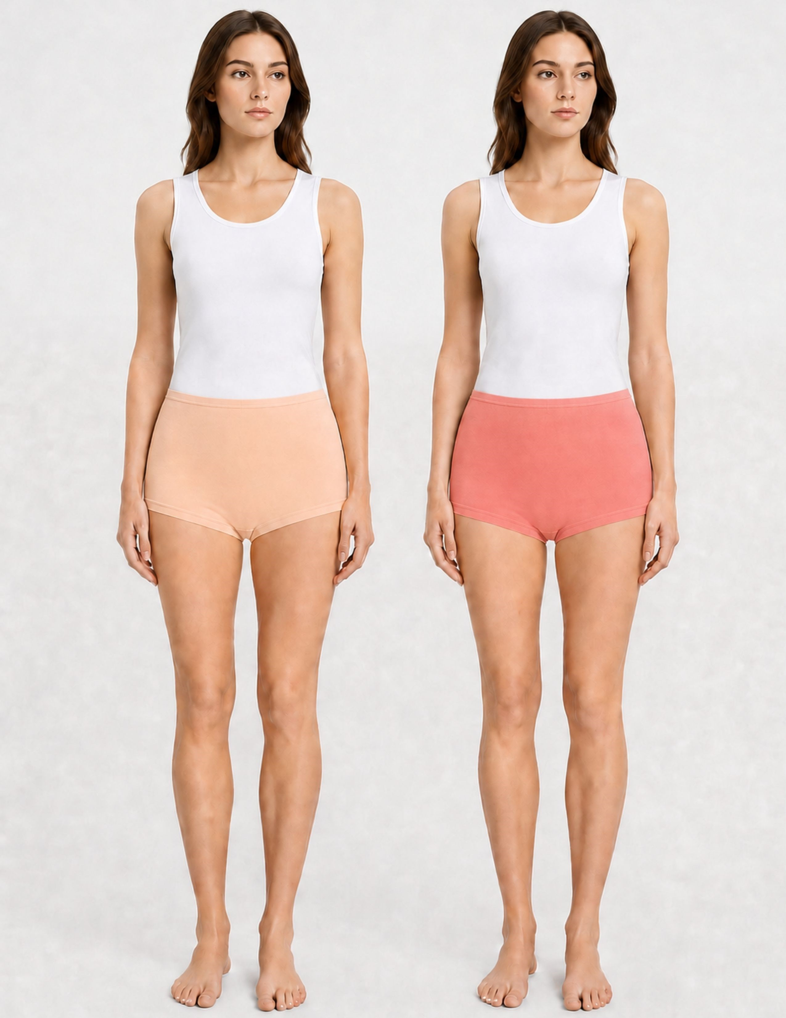 Ease Kadın Gülkurusu/Pembe Boxer 2'li Set