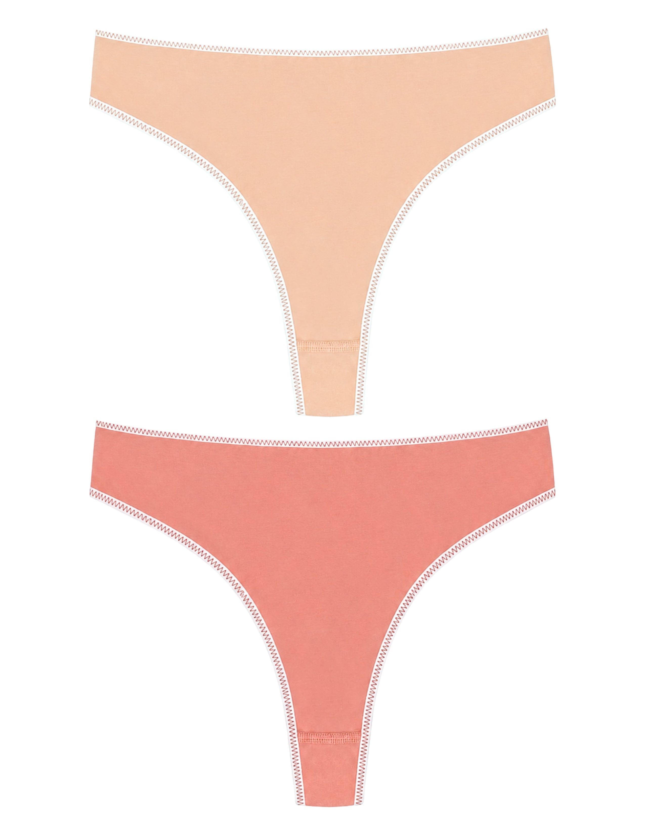 Ease Kadın Gülkurusu/Pembe Tanga Külot 2'li Set