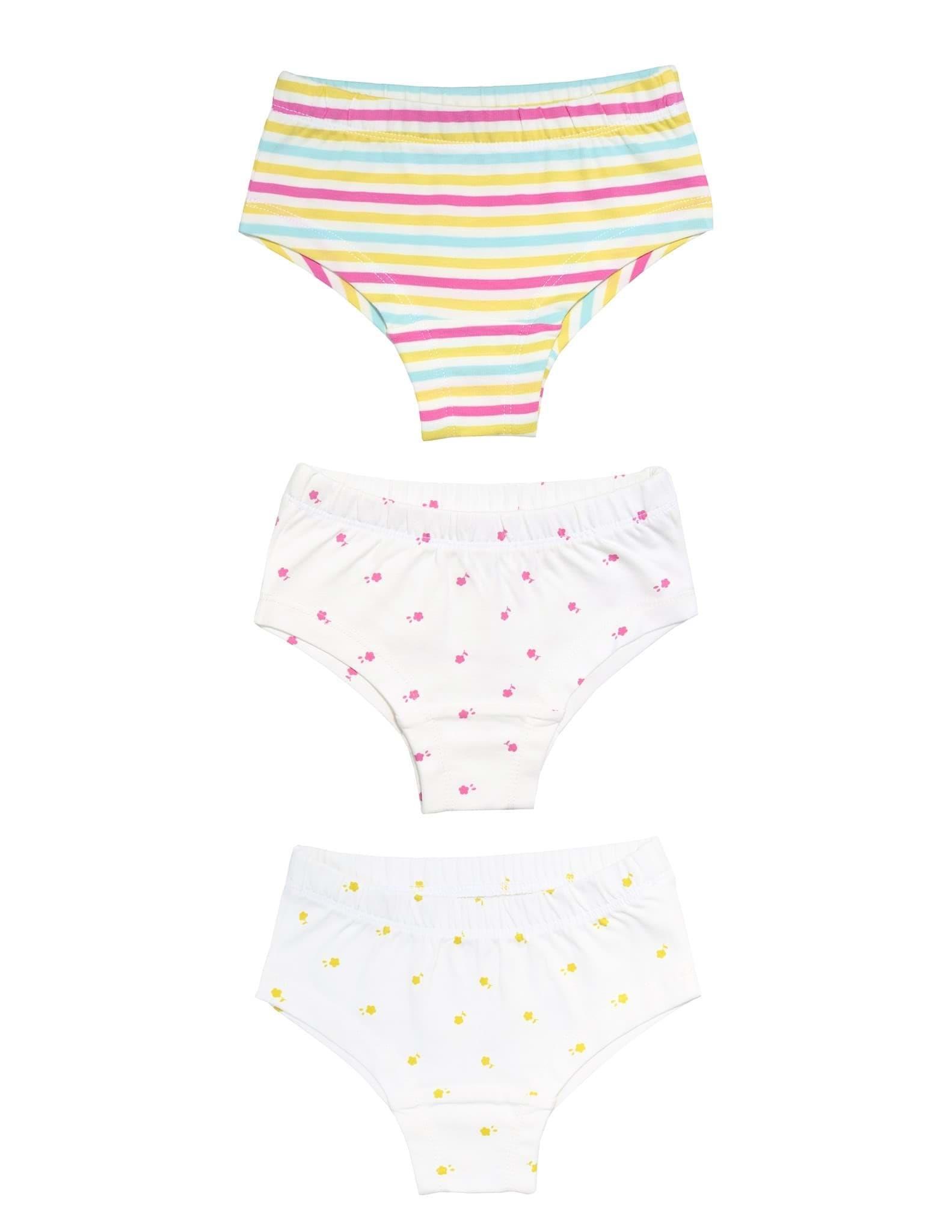 Flower Kız Çocuk Renkli Boxer Külot Seti 3lü