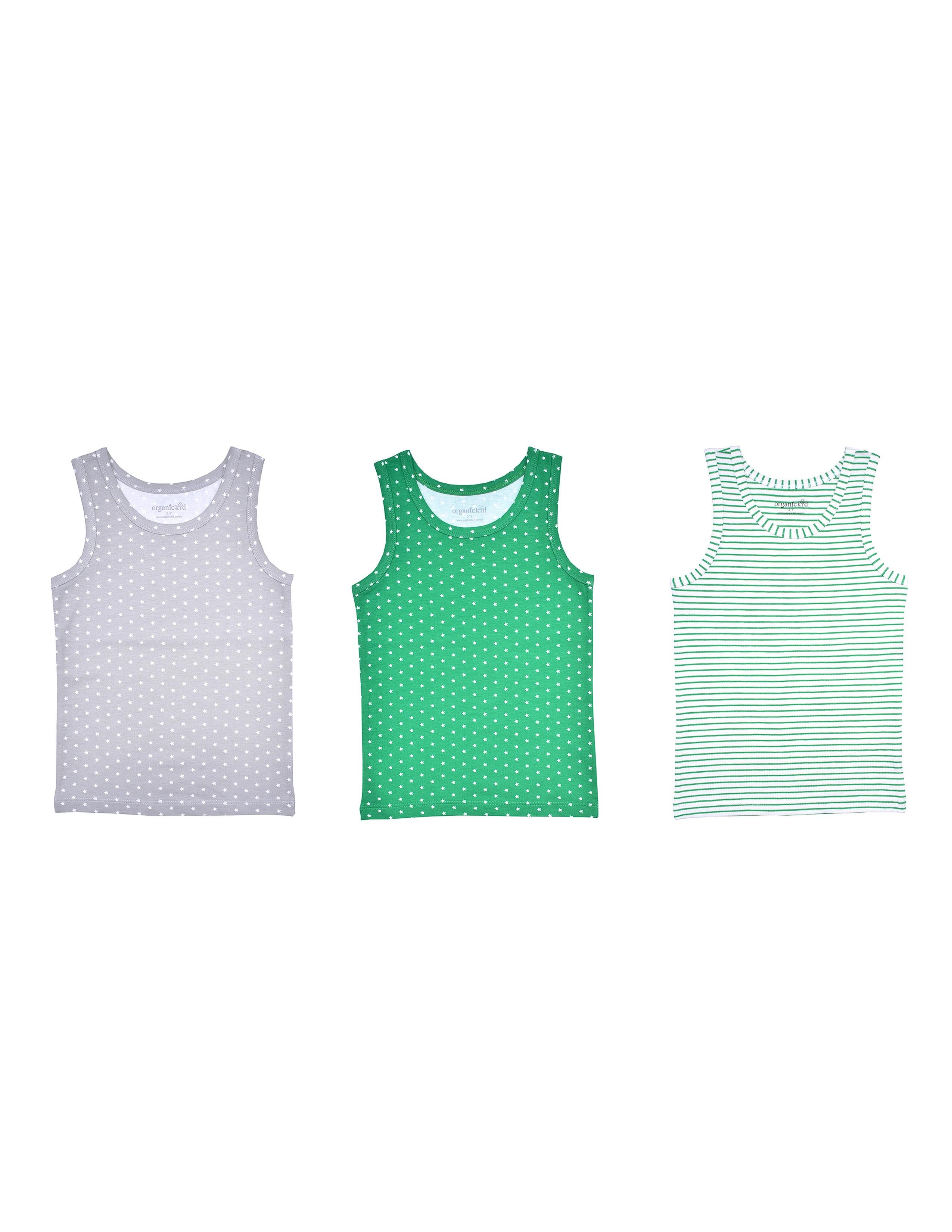 Green Star Erkek Çocuk Atlet Seti 3'lü