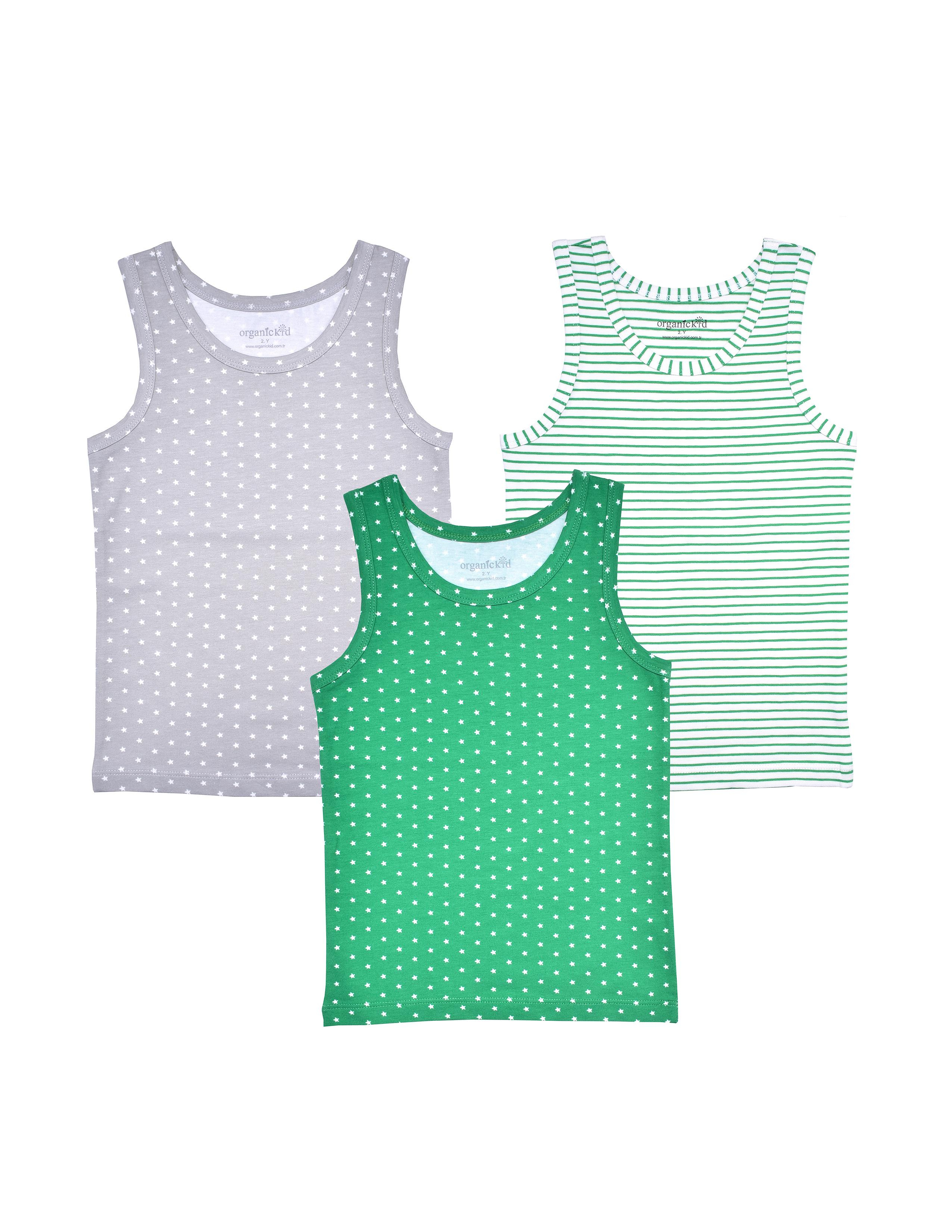 Green Star Erkek Çocuk Atlet Seti 3'lü