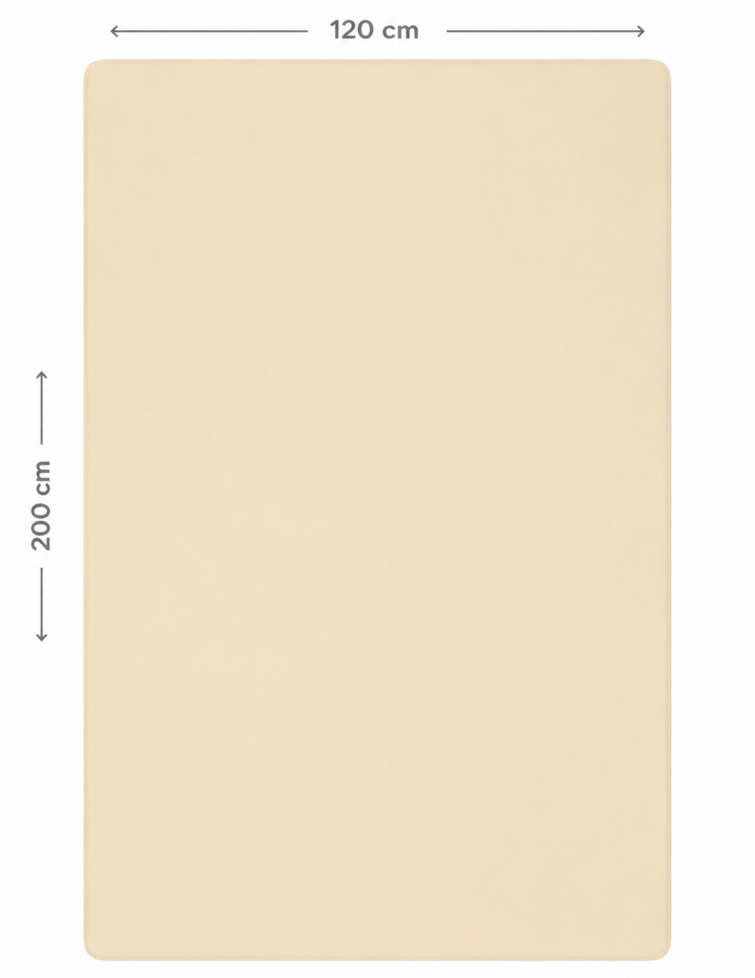 Home Collection Bej Tek Kişilik Lastikli Battal Çarşaf 120X200