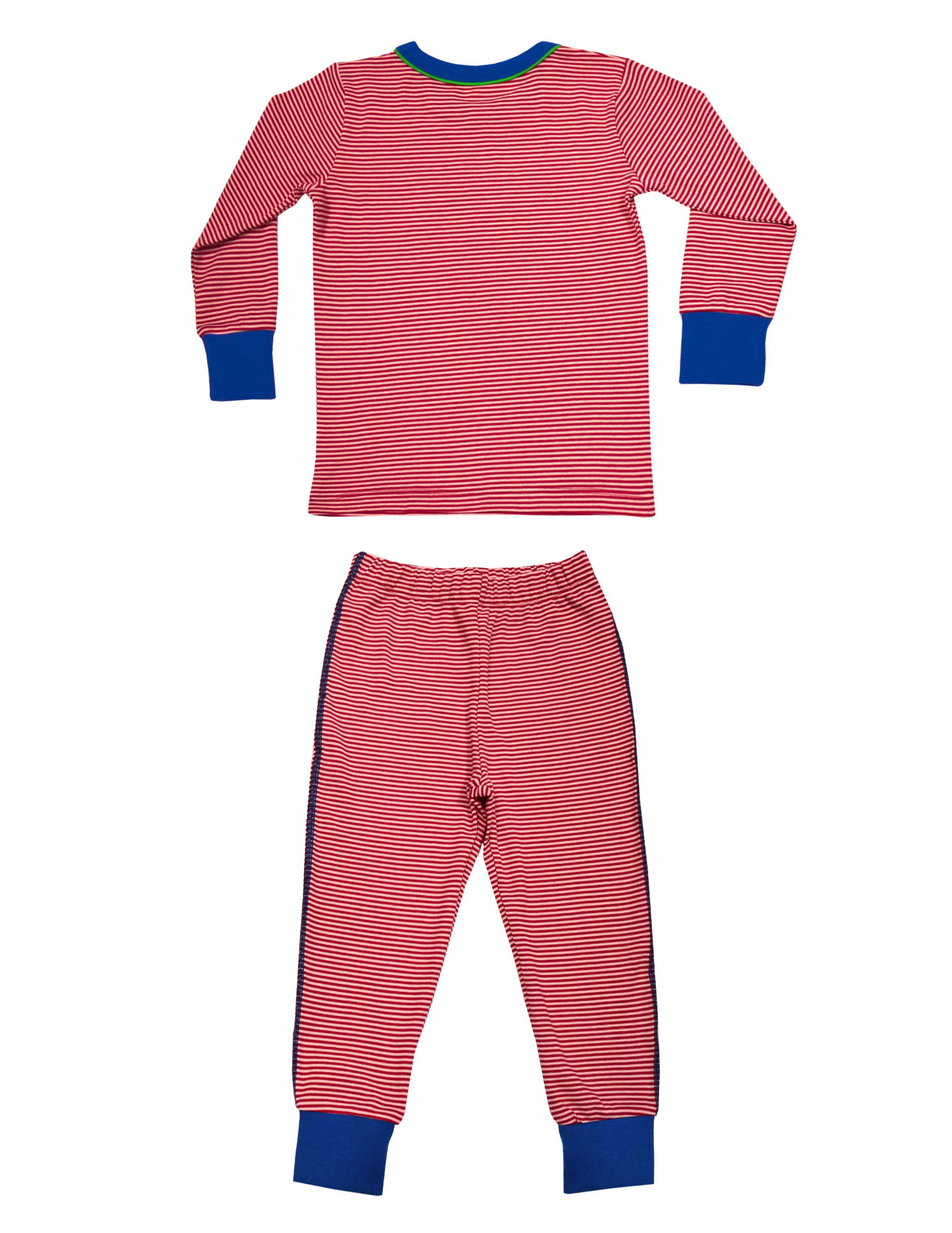 Joy Çocuk Kırmızı-Beyaz Çizgili Pijama Takımı