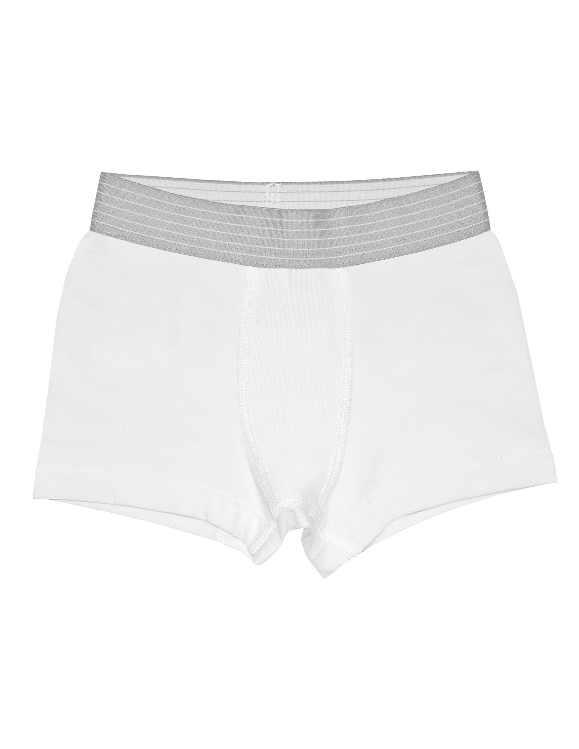 Modern Classic Erkek Çocuk Beyaz Boxer Set 3lü