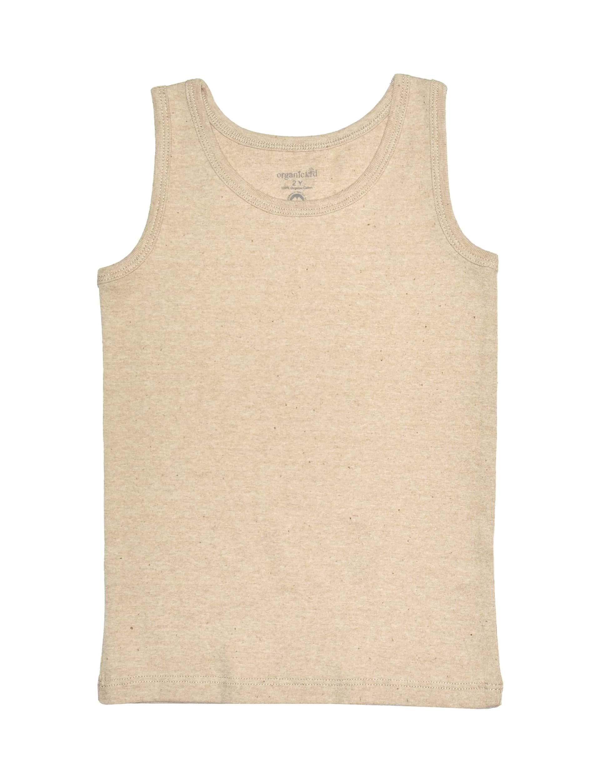 Natural Cotton Çocuk Unisex Ekru Atlet Seti 3lü