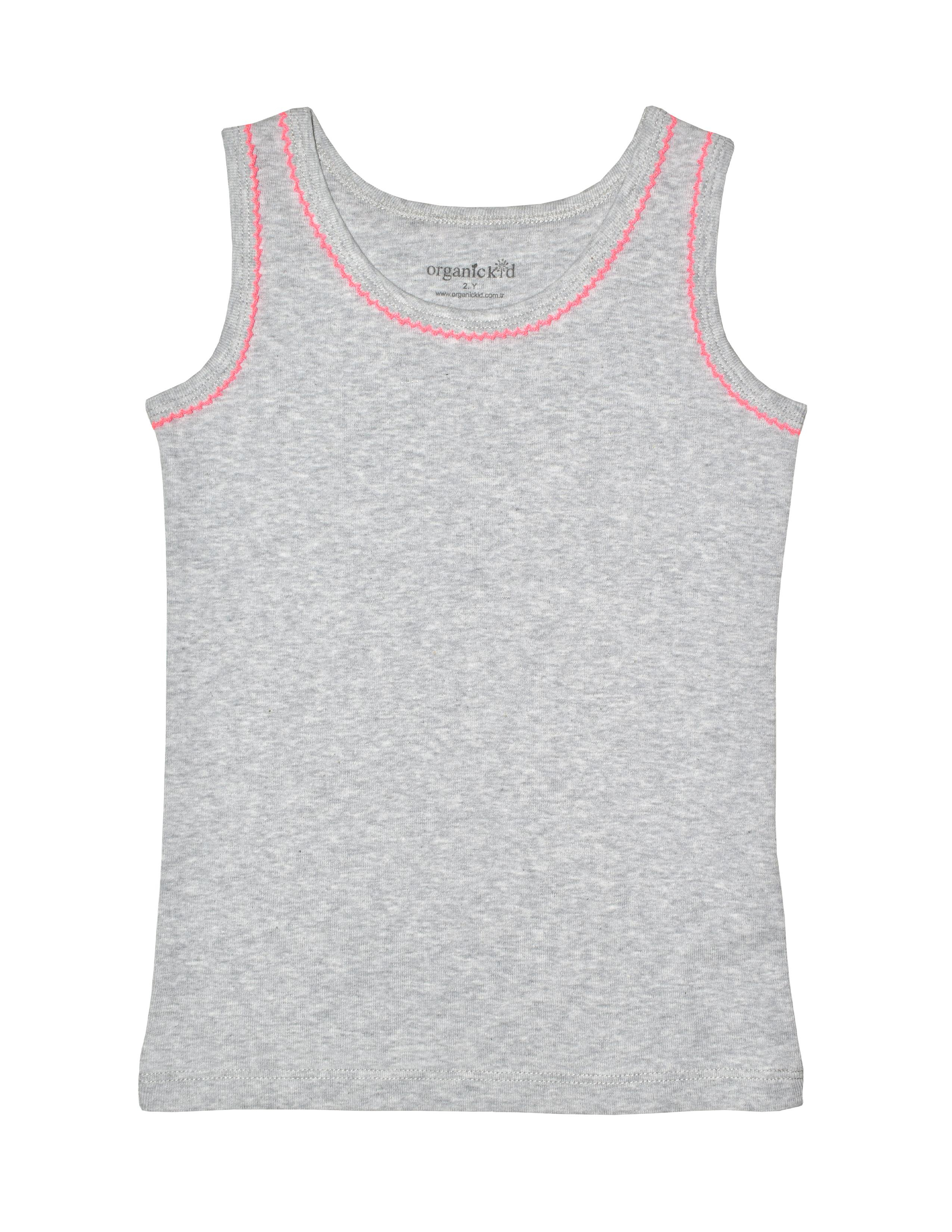 Neon Kız Çocuk Gri Atlet Seti 3lü