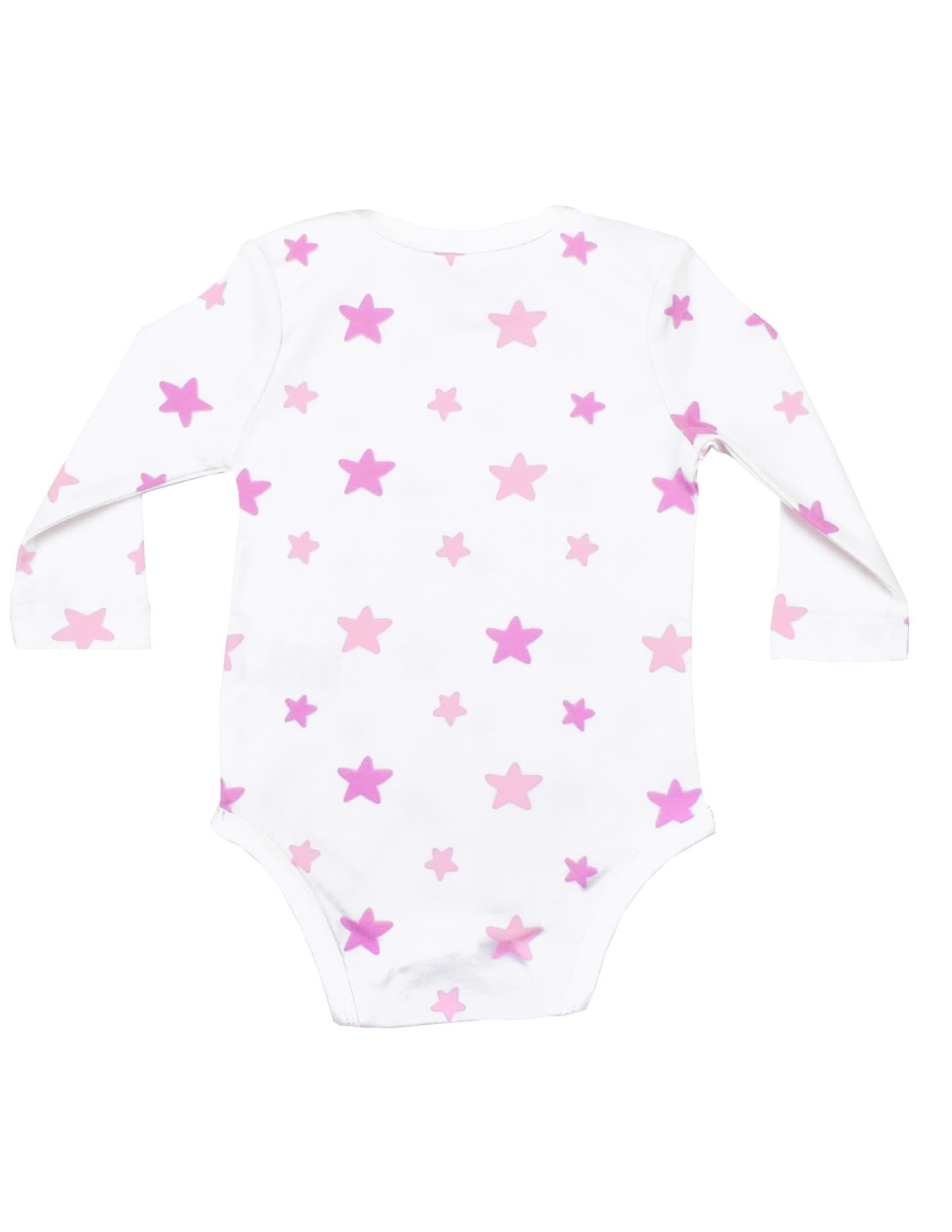 Pink Star Kız Bebek Uzun Kol Body