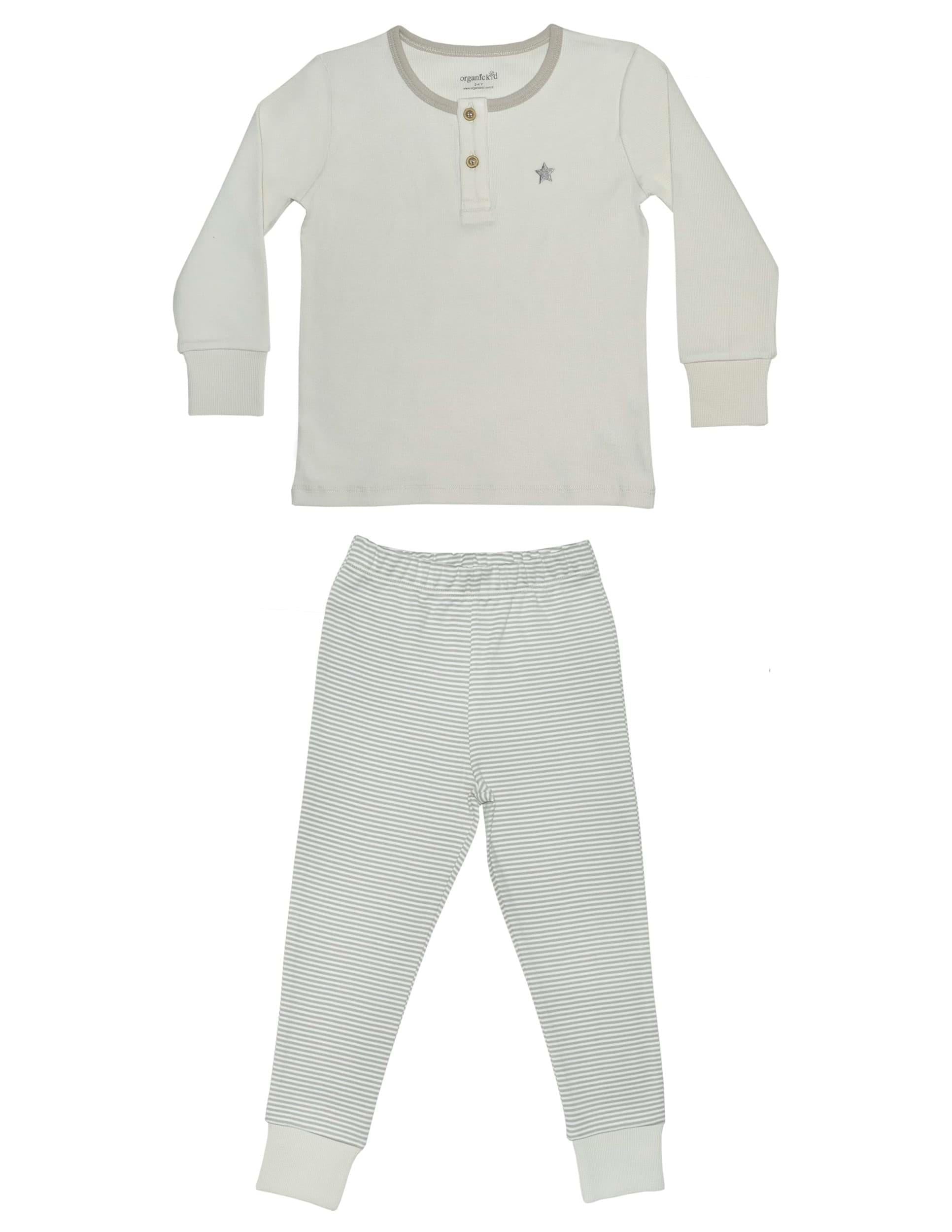 Space Çocuk Gri Pijama Ribana Takımı
