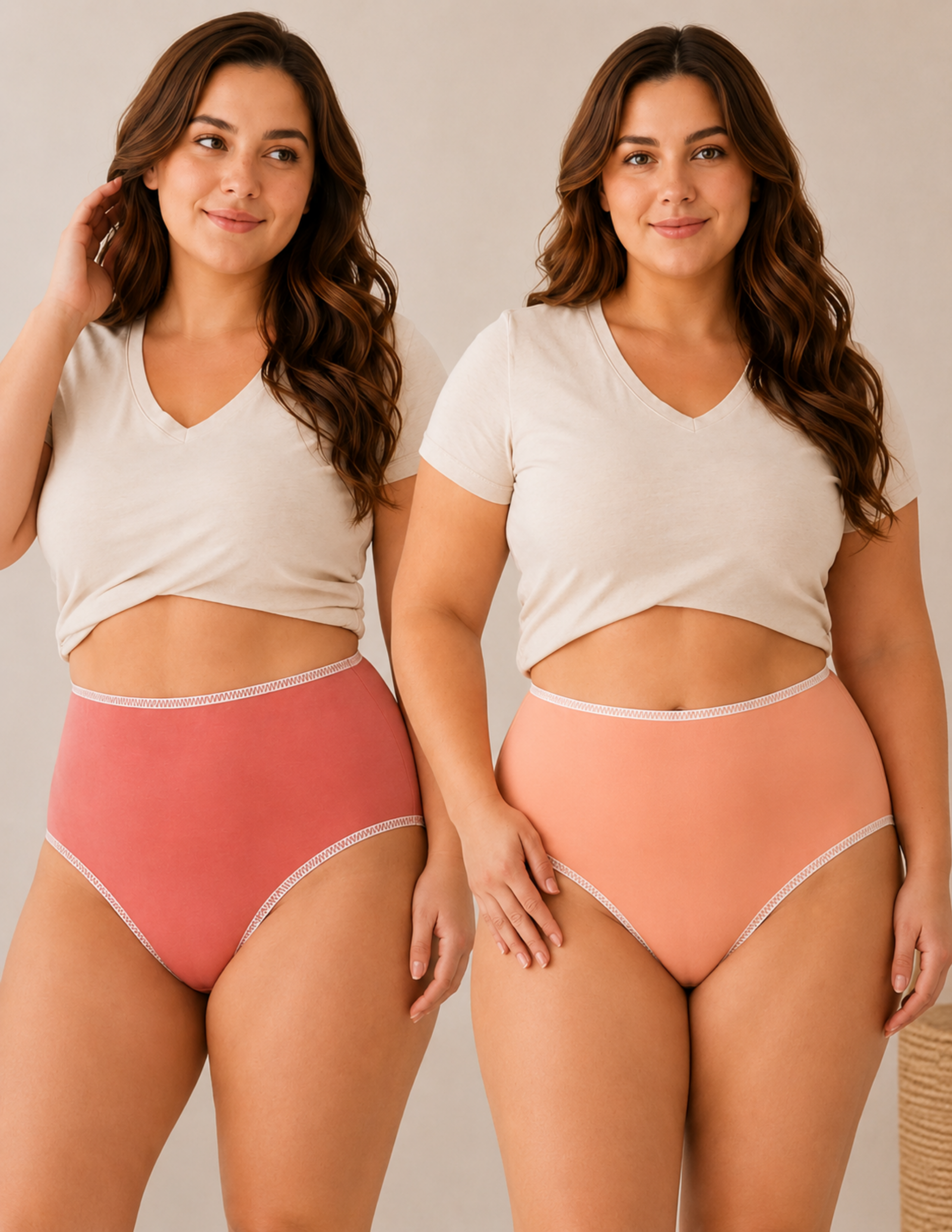 Watermelon Kadın Yüksek Bel Slip Külot 2'li Set