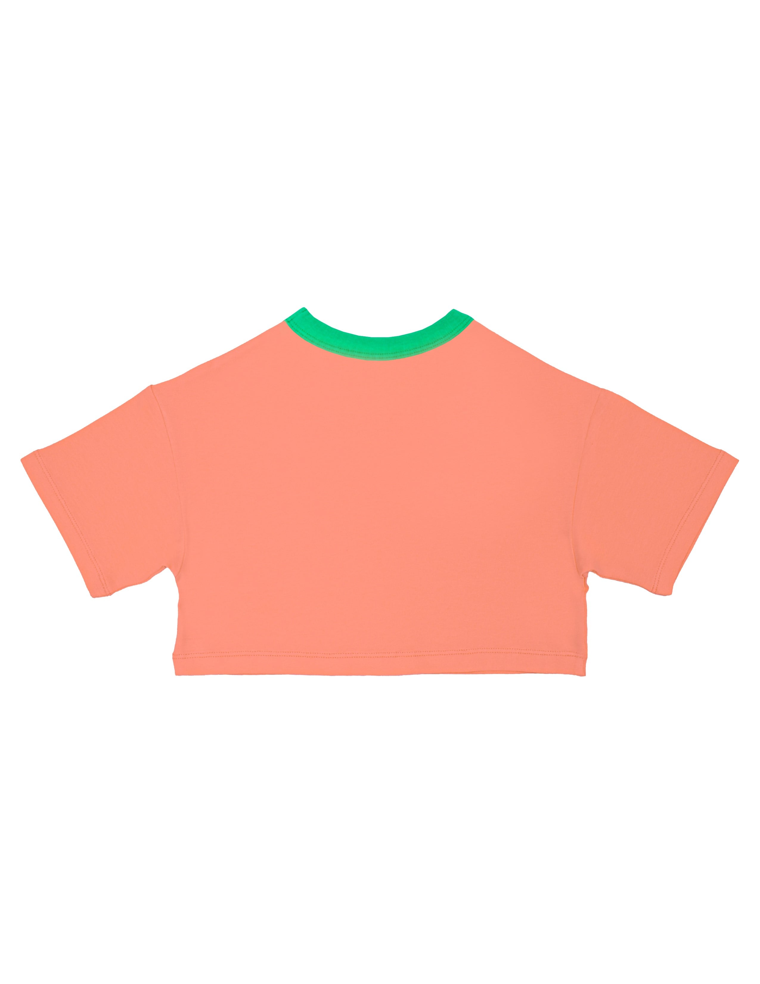 Watermelon Kız Çocuk Somon Crop T-shirt