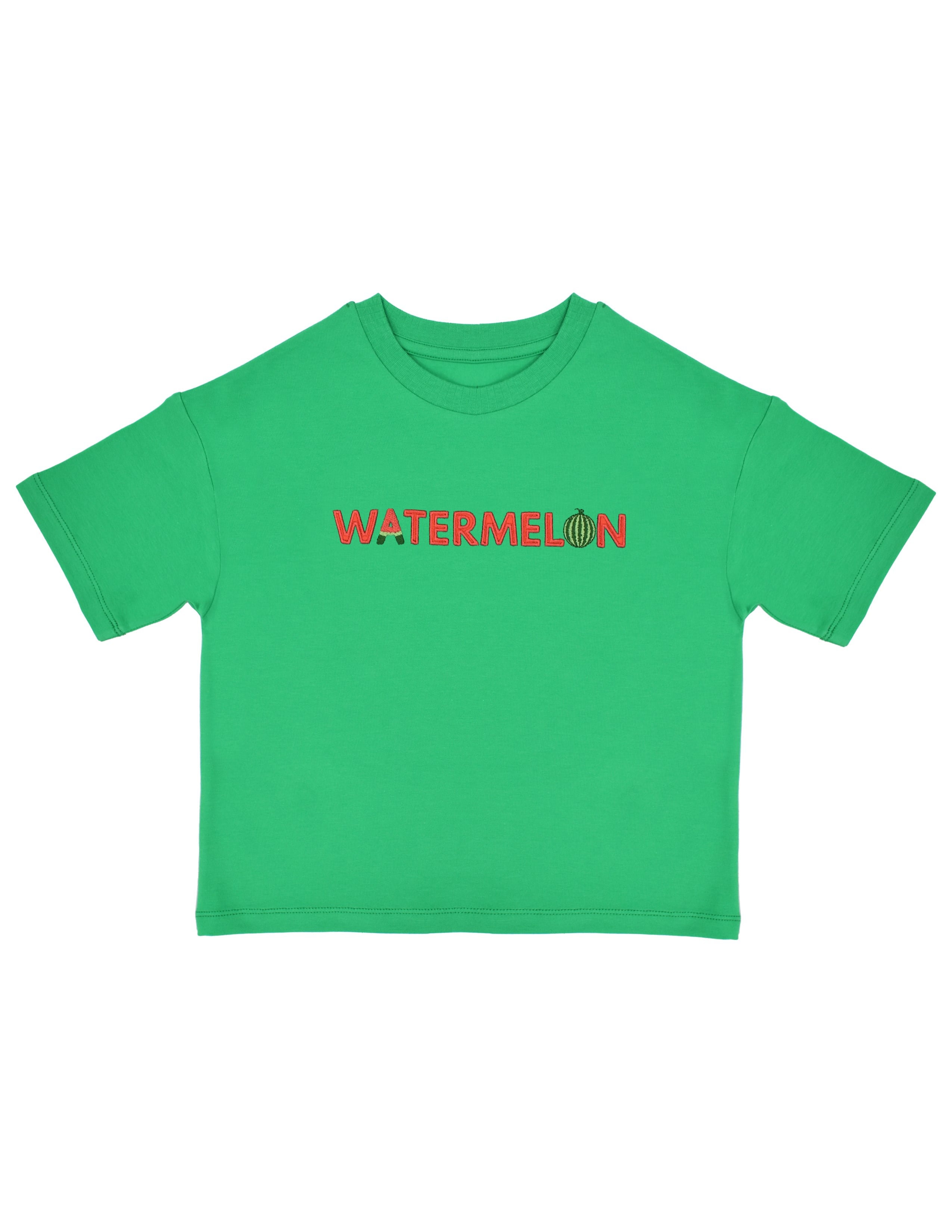 Watermelon Kız Çocuk Yeşil Oversize T-shirt